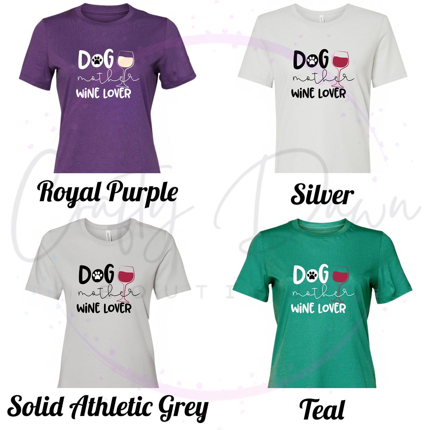 Dog Mother Wine Lover Women's Tee