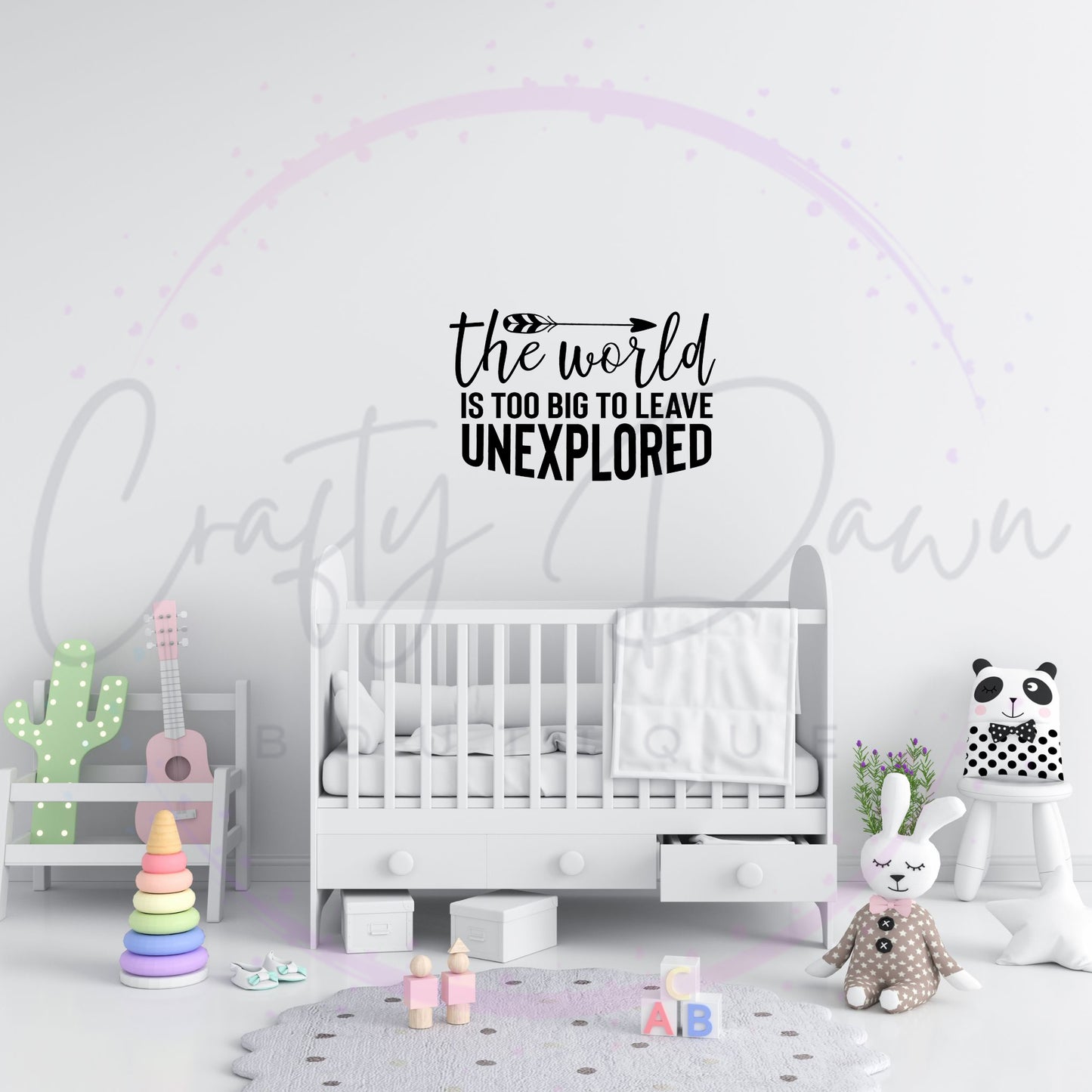 The World Is Too Big Decal