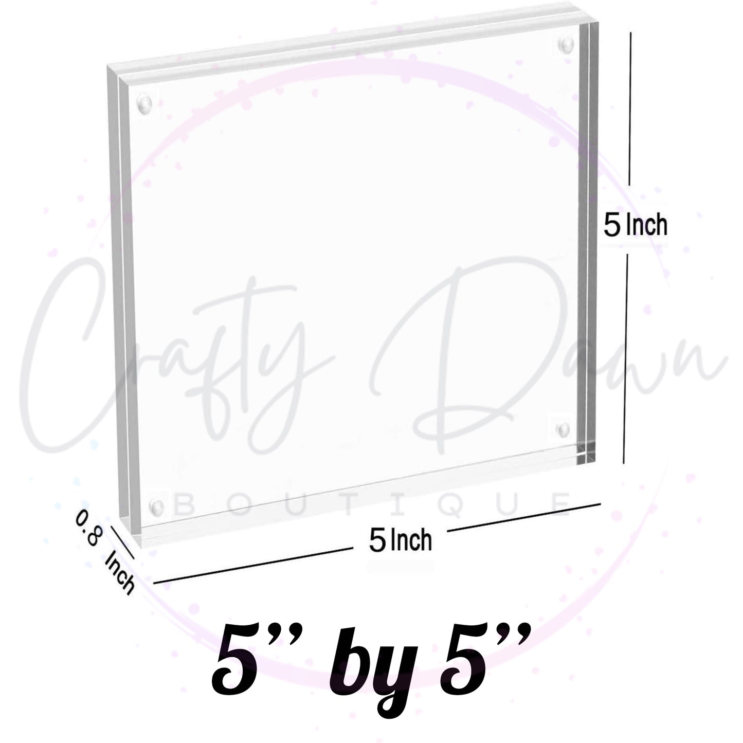 Custom Engraved Acrylic Block Photo
