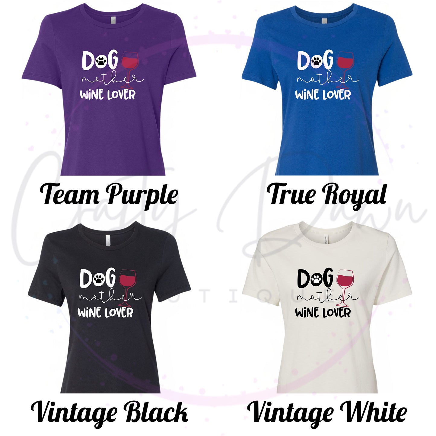 Dog Mother Wine Lover Women's Tee