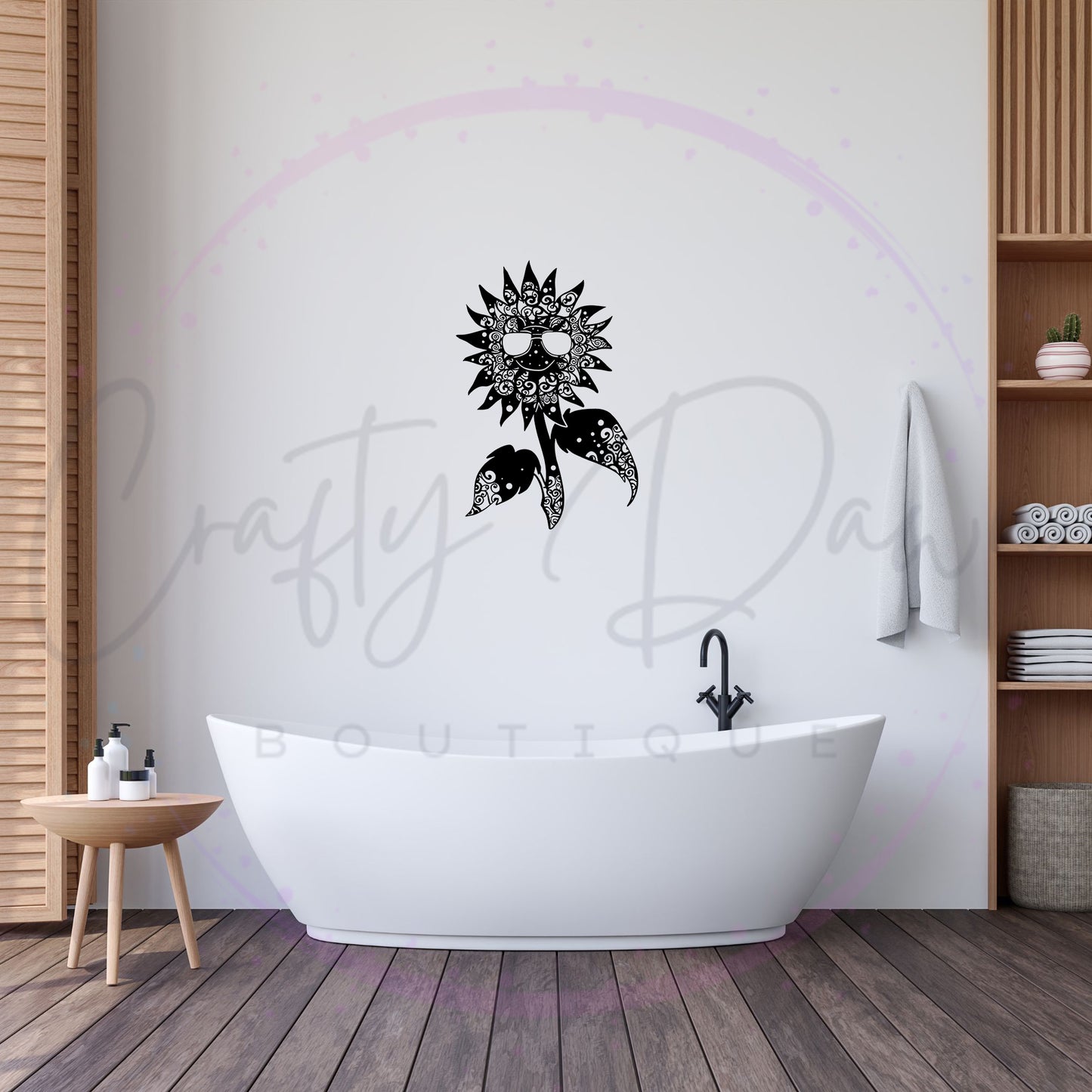 Cool Sunflower Mandala Decal