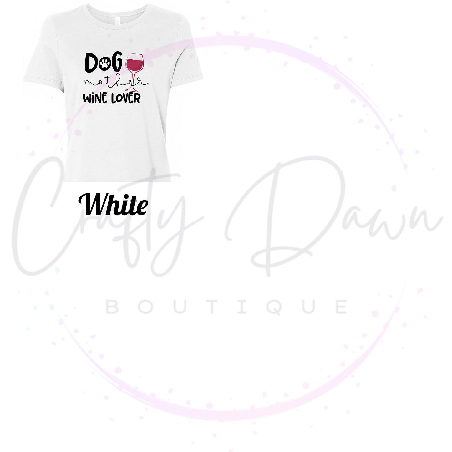 Dog Mother Wine Lover Women's Tee