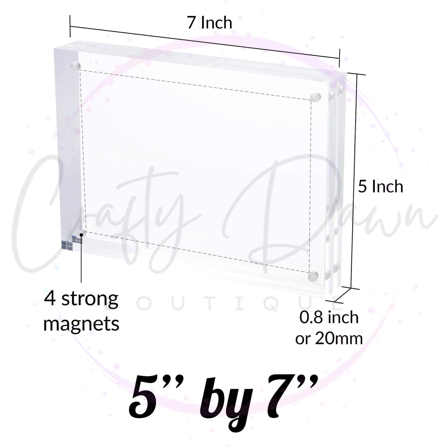 Custom Engraved Acrylic Block Photo
