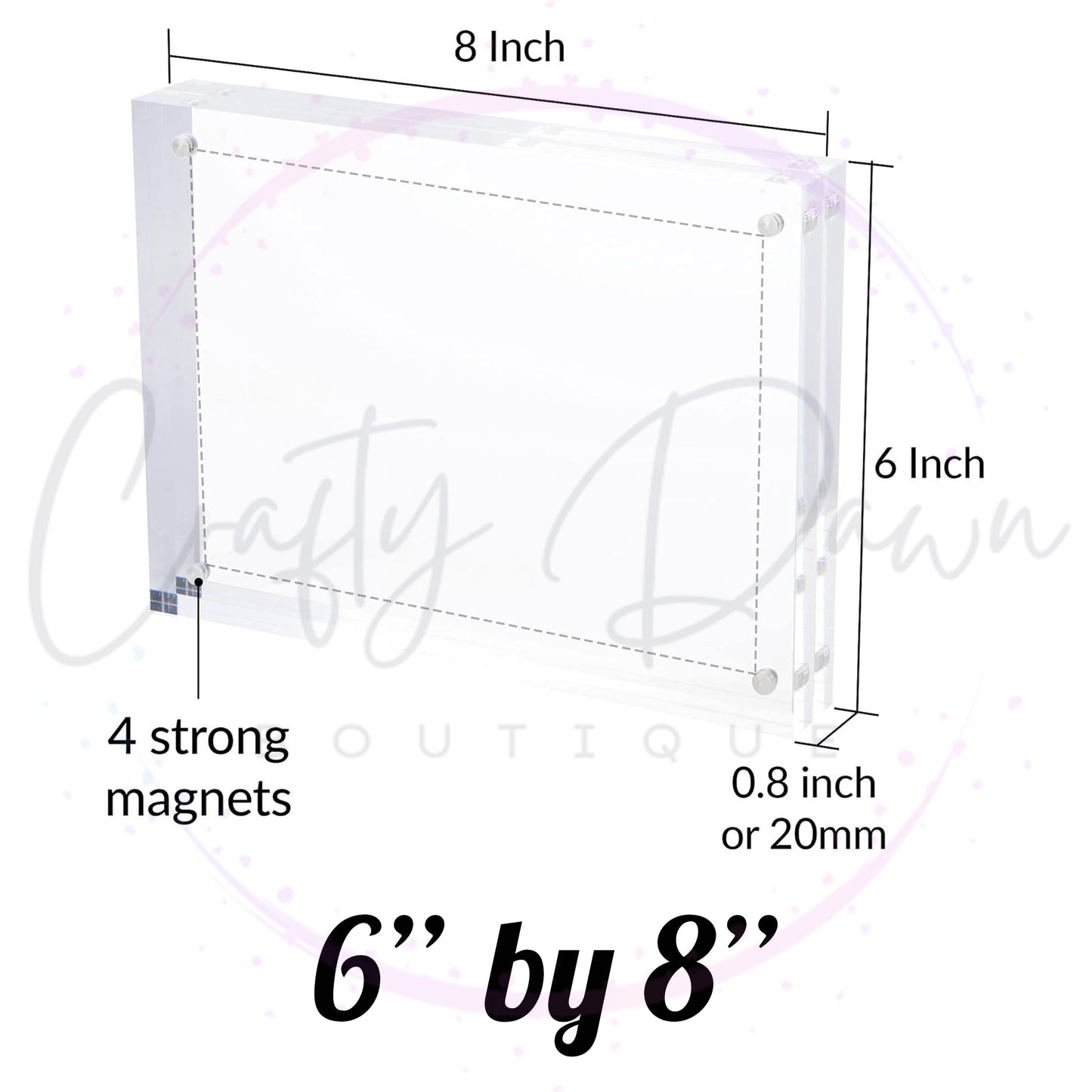 Custom Engraved Acrylic Block Photo