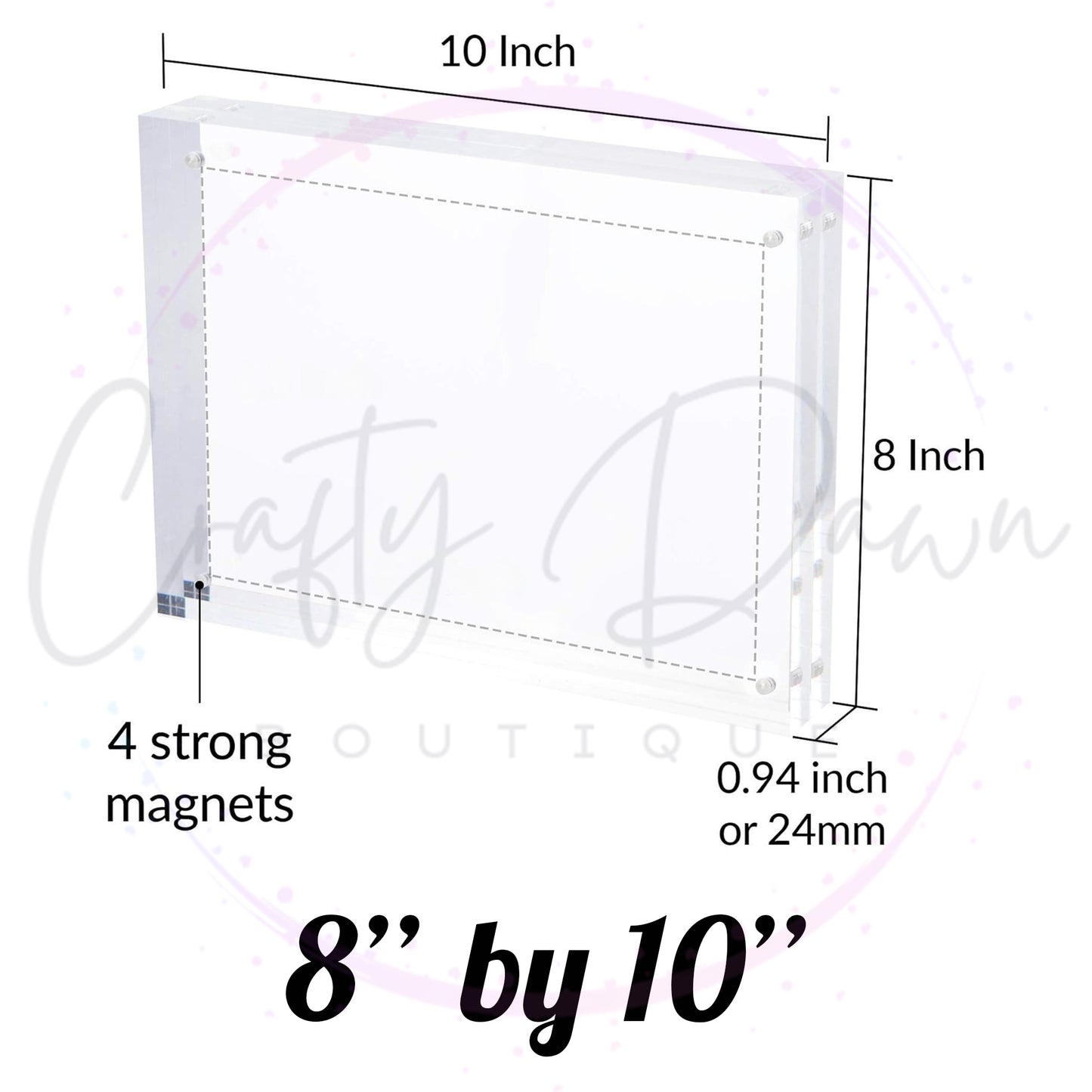 Custom Engraved Acrylic Block Photo