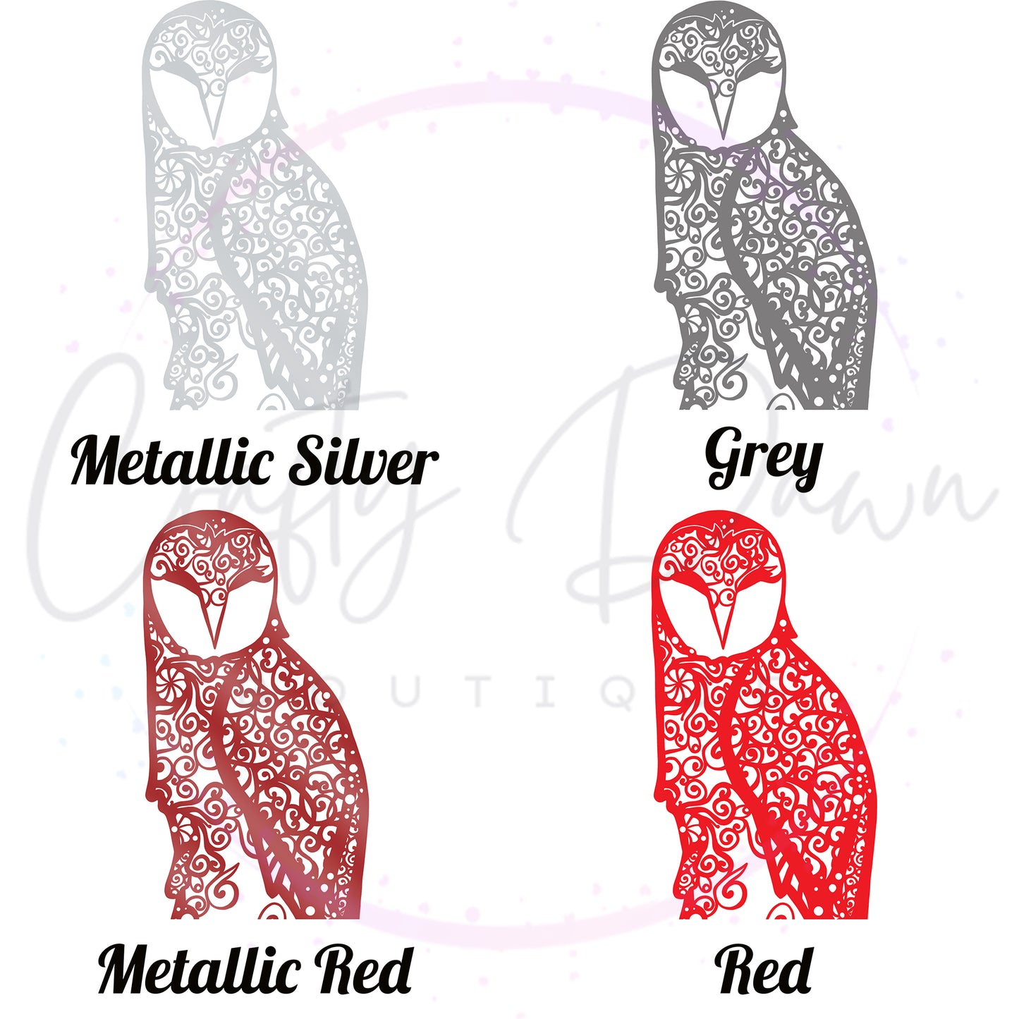 Owl Mandala Decal