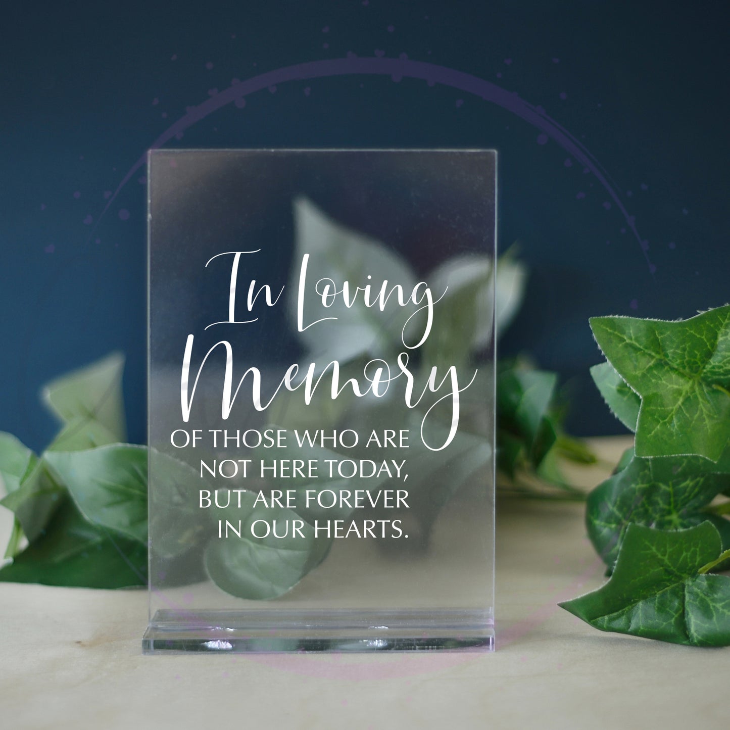 In Loving Memory Acrylic Sign