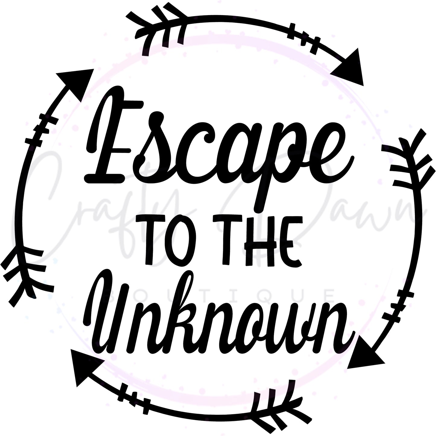 Escape To The Unknown Decal