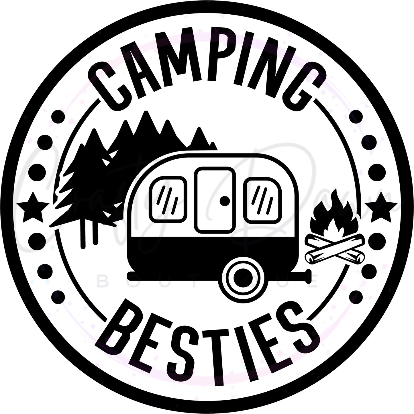 Camping Besties Decal