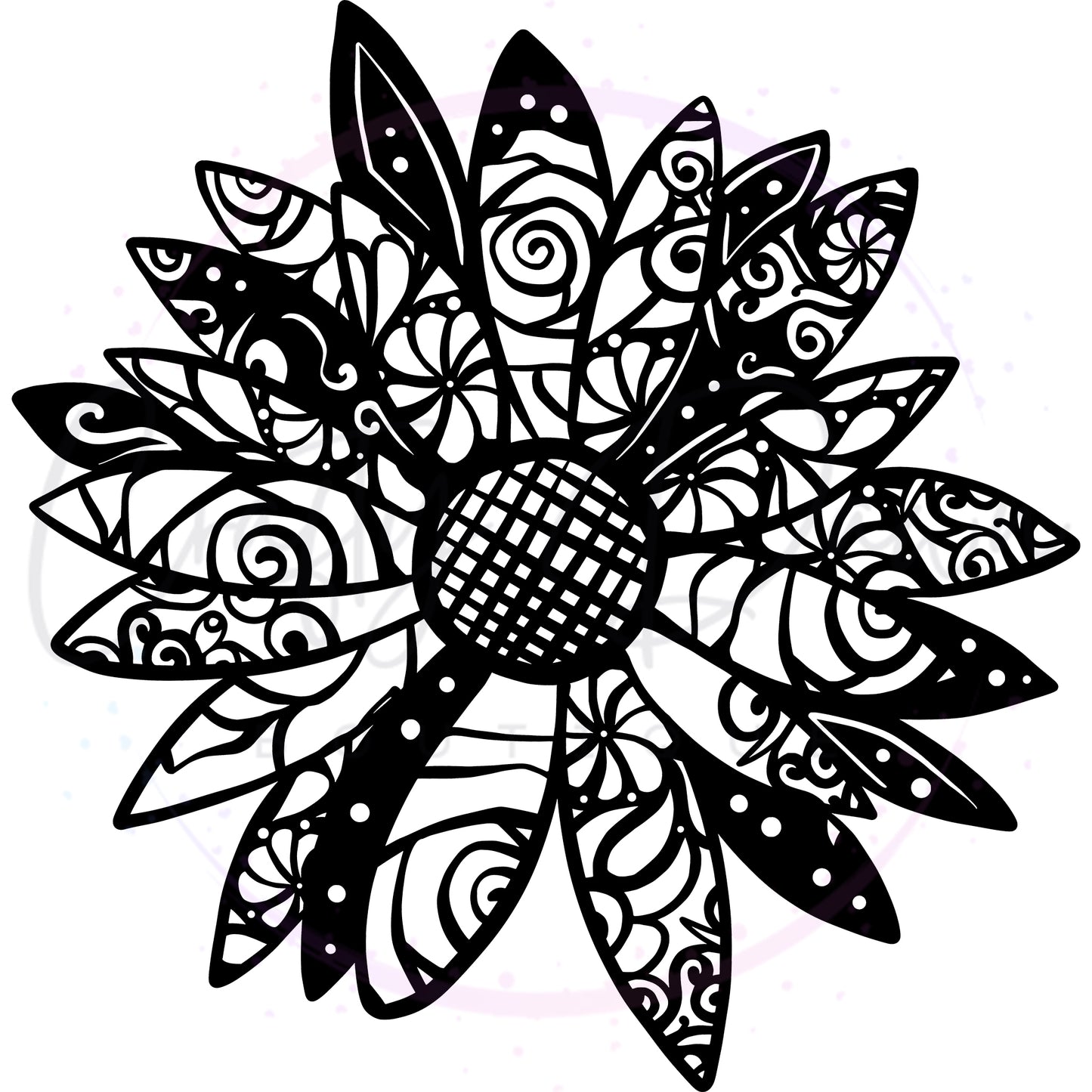 Daisy Mandala Decal