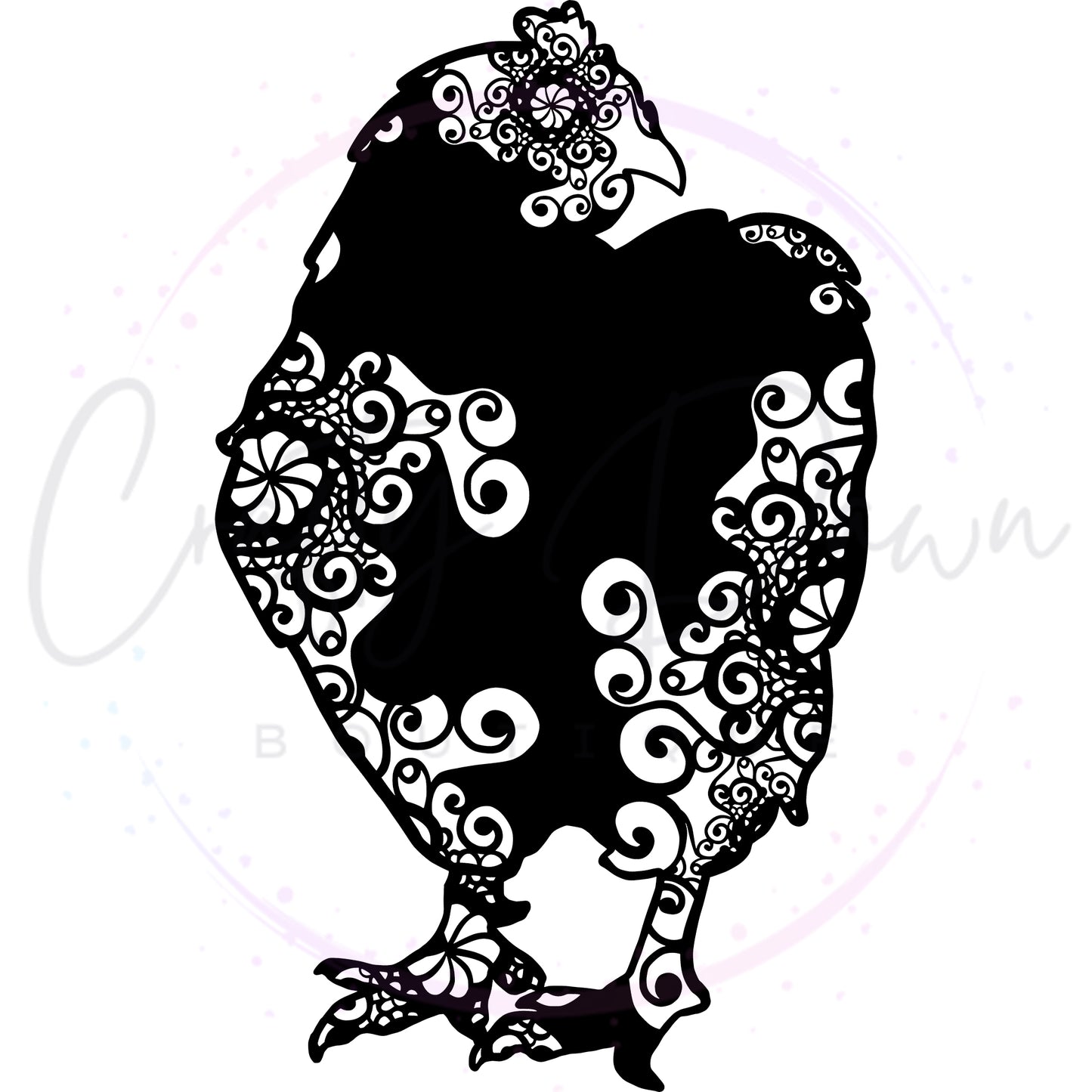 Chicken Mandala Decal