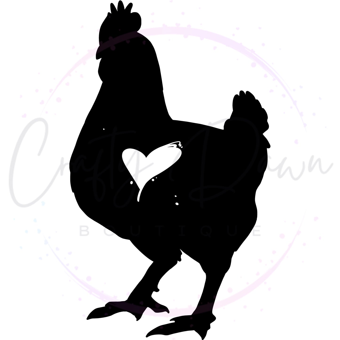 Chicken Heart Decal