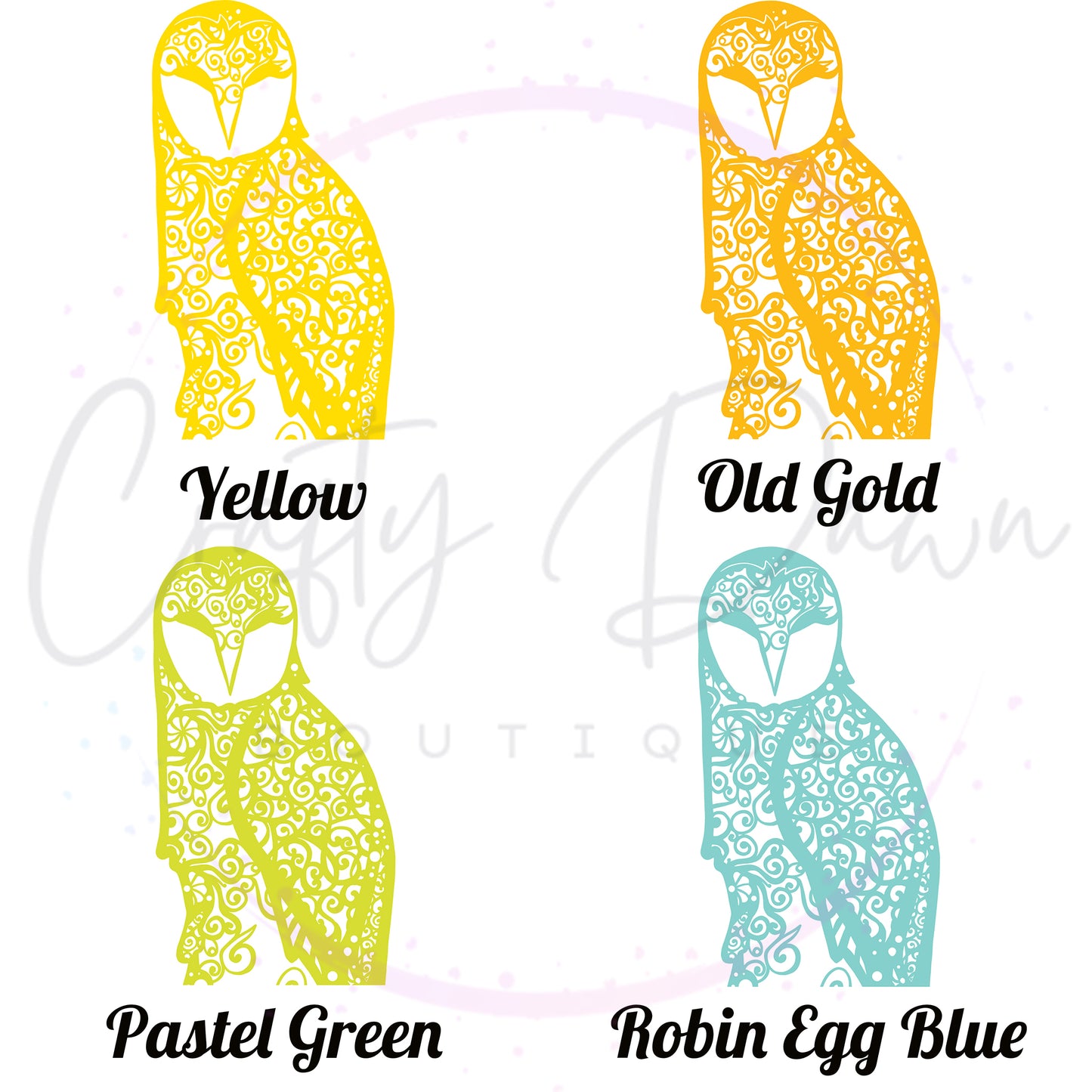 Owl Mandala Decal