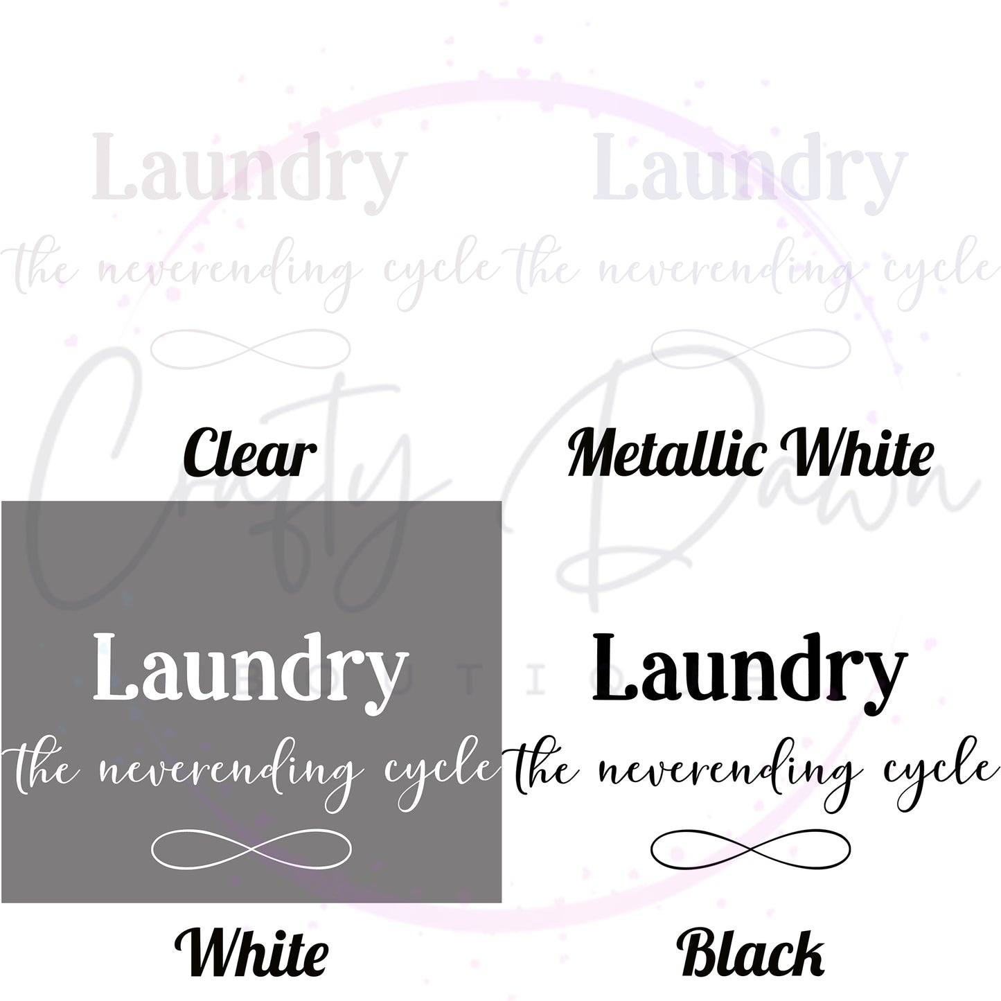 Laundry, The Neverending Cycle Decal