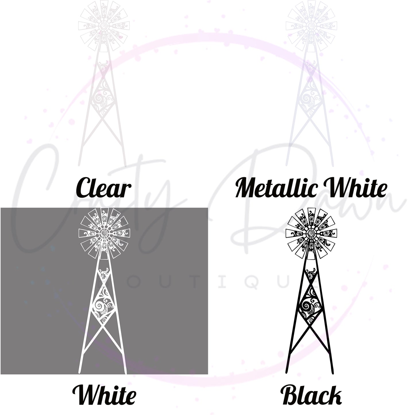 Farmhouse Windmill Decal