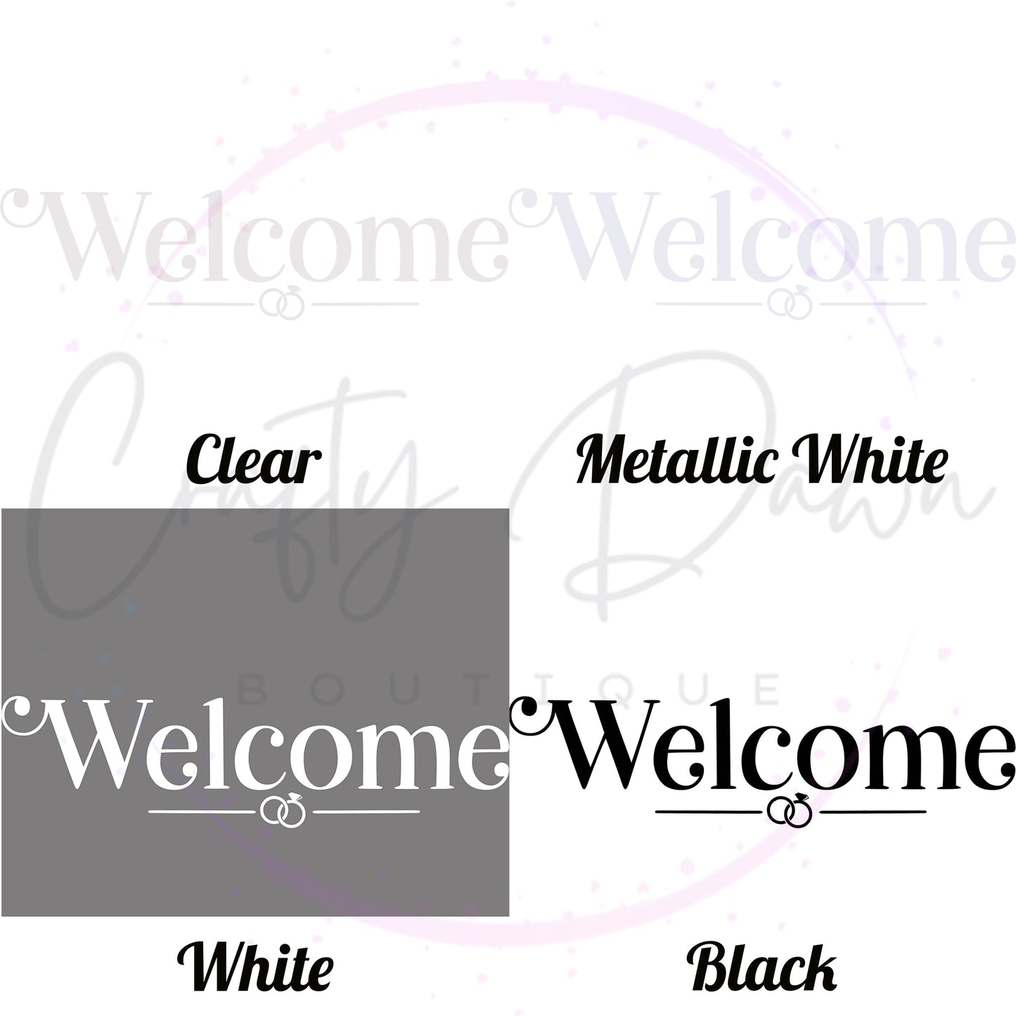Welcome Acrylic Sign