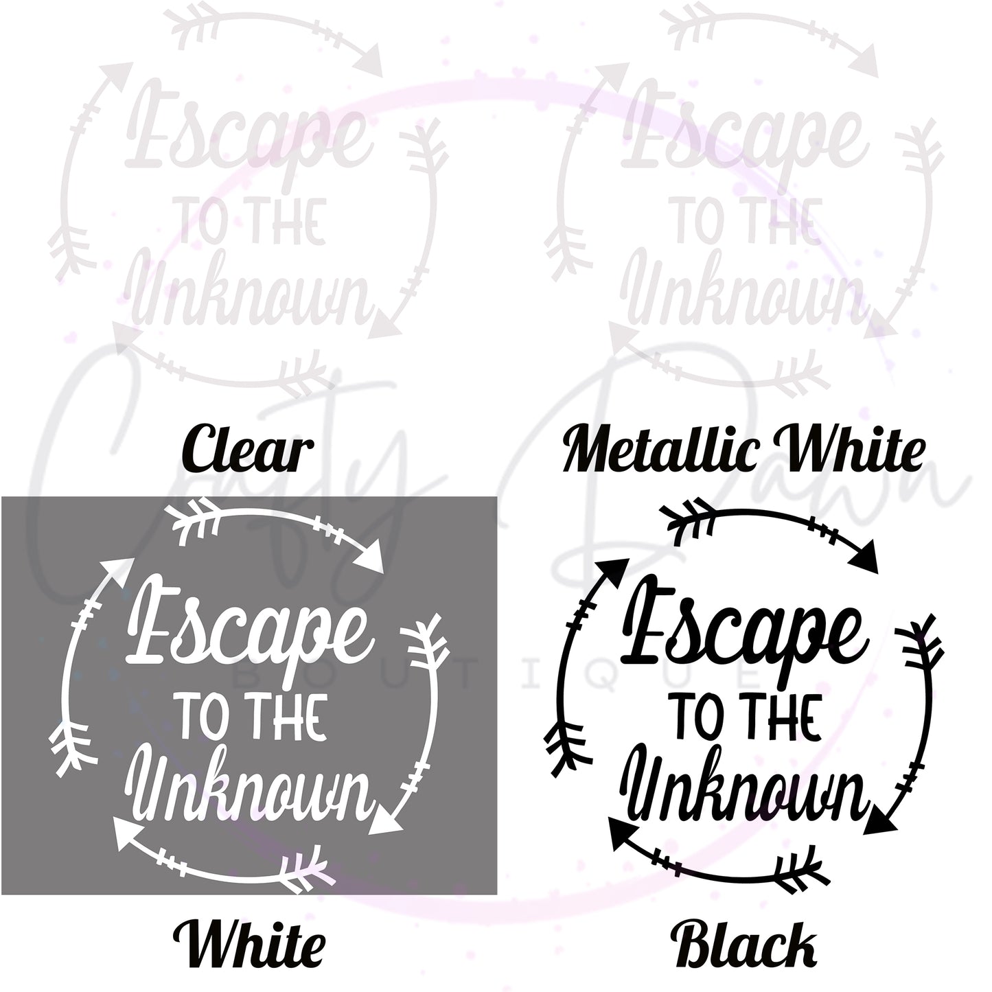 Escape To The Unknown Decal