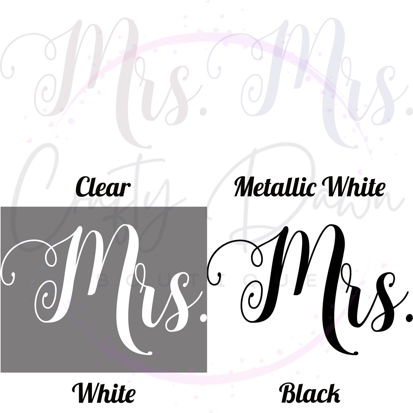 Mrs. Acrylic Sign