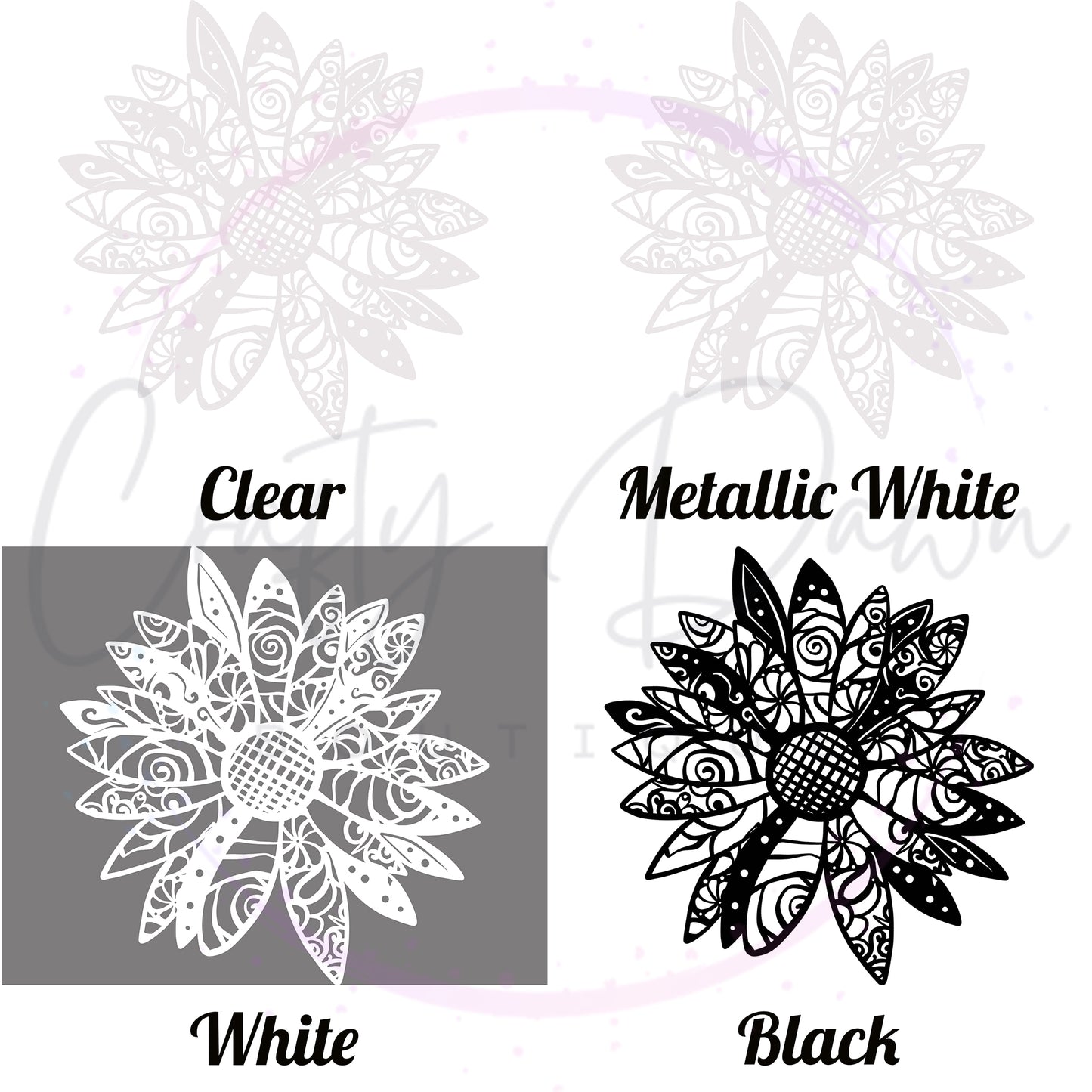 Daisy Mandala Decal
