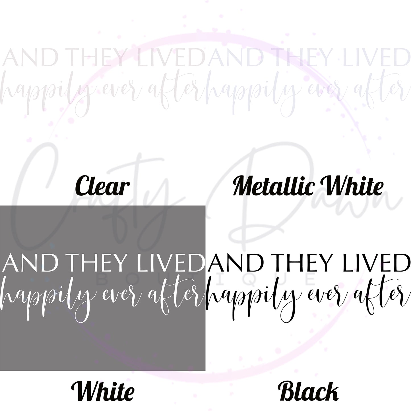 Happily Ever After Acrylic Sign