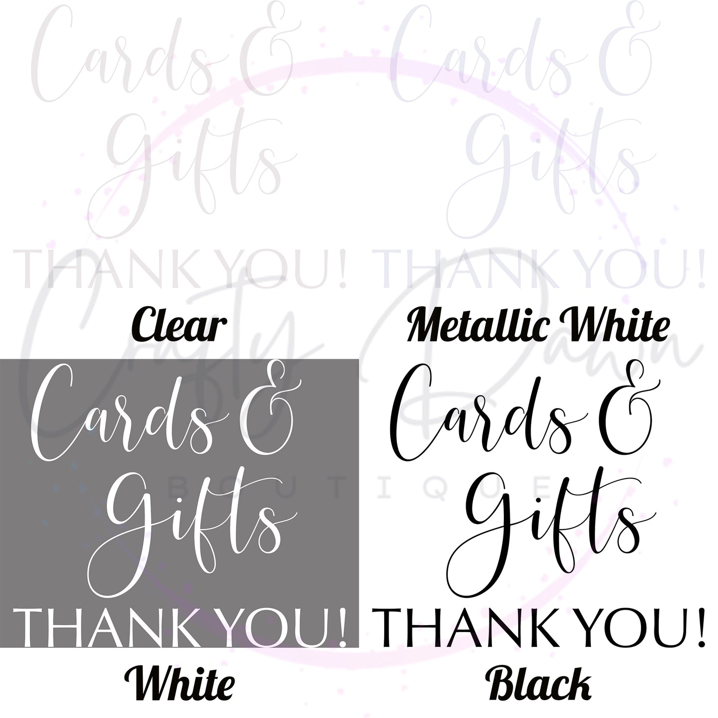 Cards And Gifts Acrylic Sign