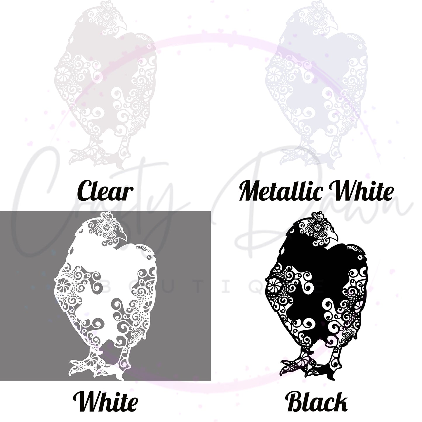 Chicken Mandala Decal