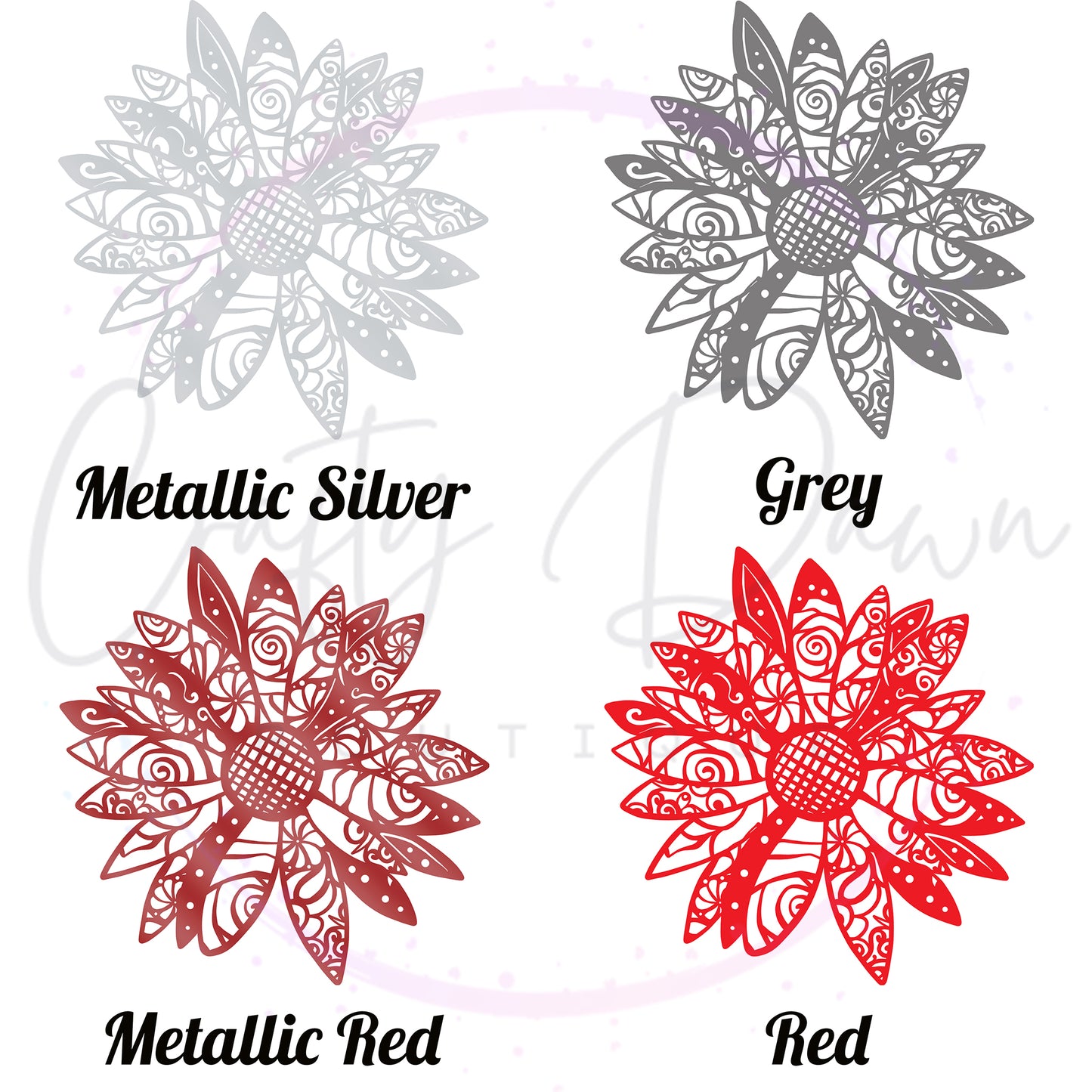 Daisy Mandala Decal