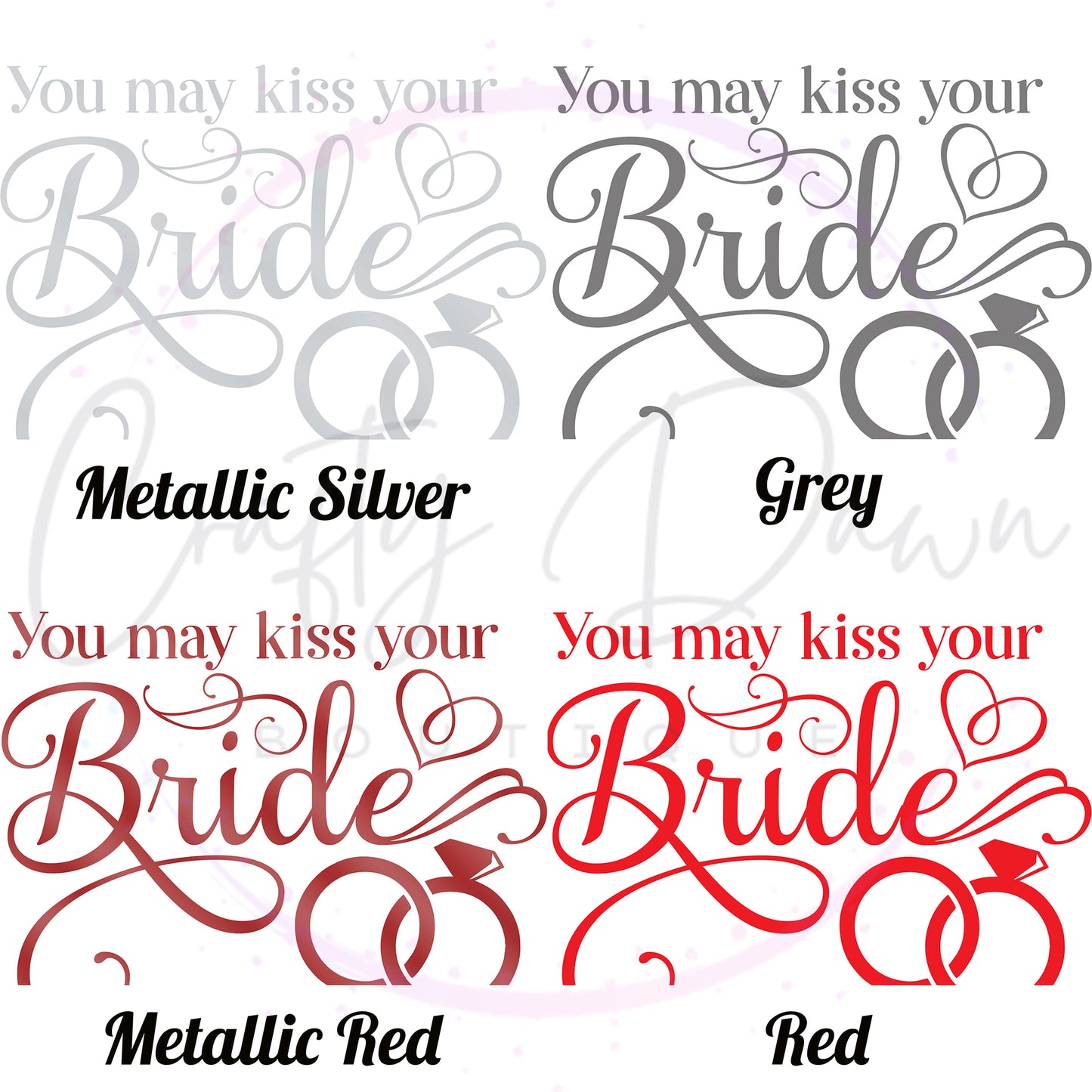 You May Kiss Your Bride Acrylic Sign