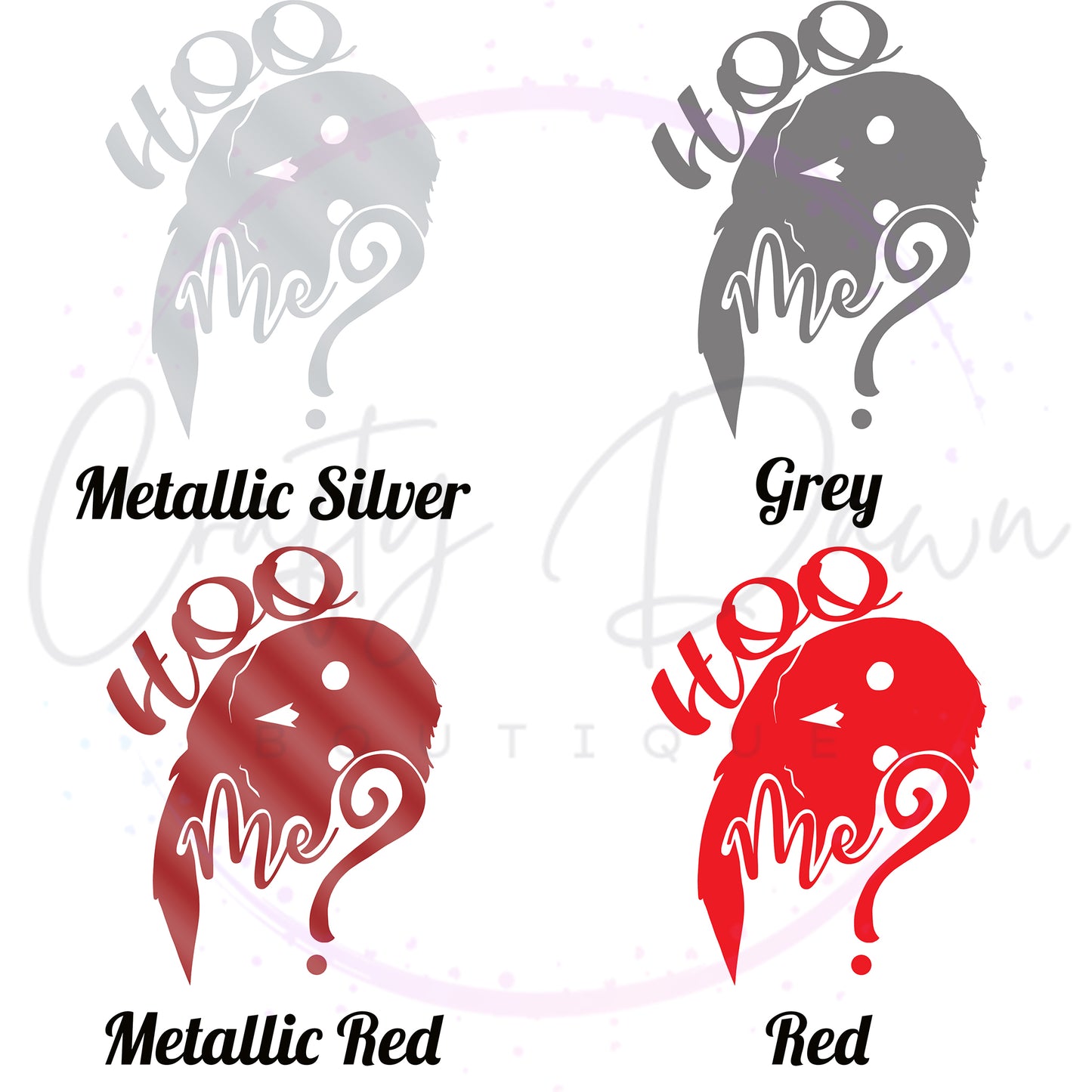 Hoo Me? Decal