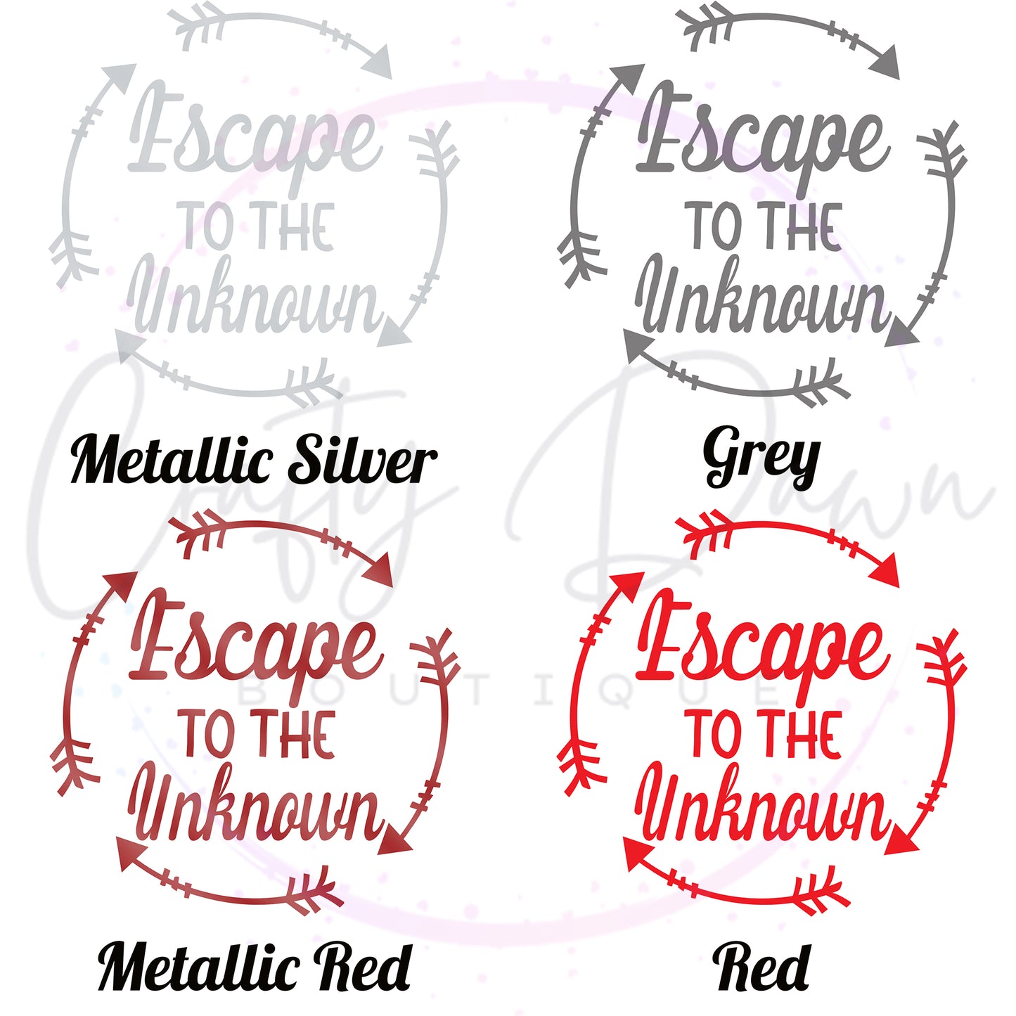 Escape To The Unknown Decal