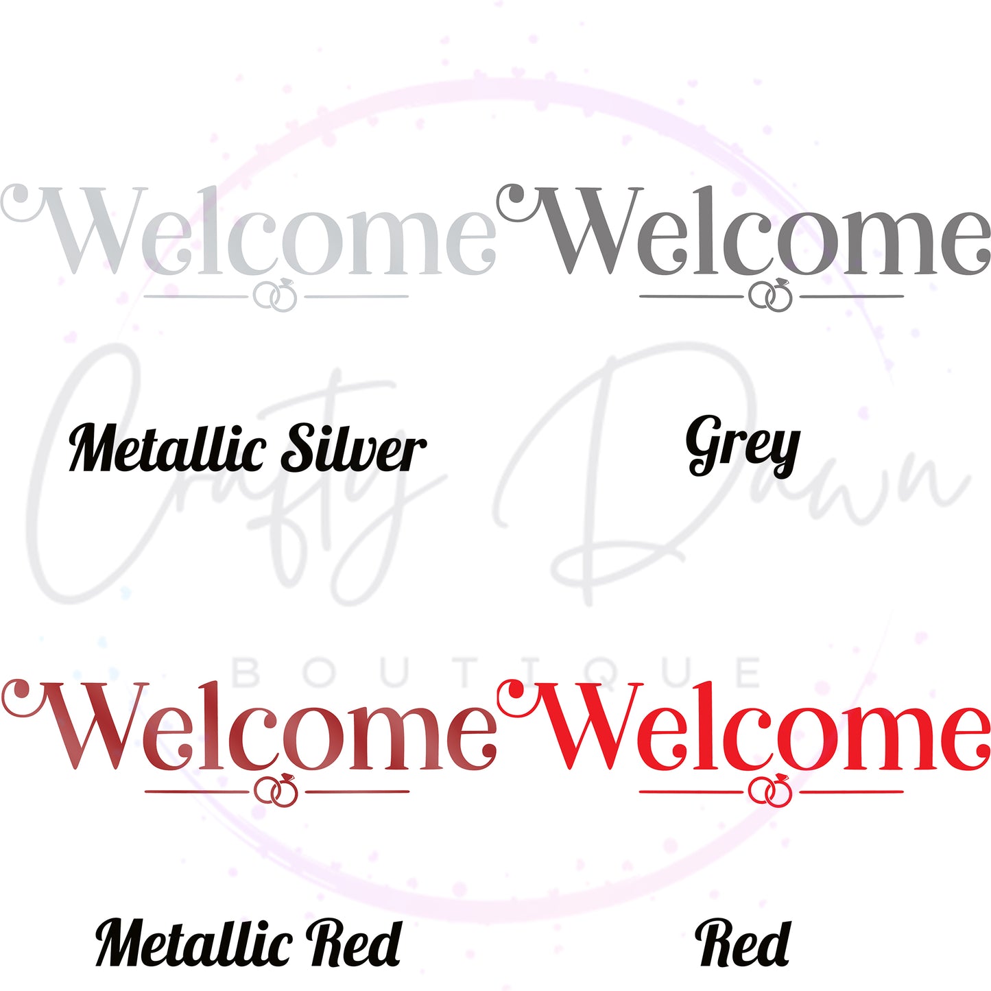 Welcome Acrylic Sign