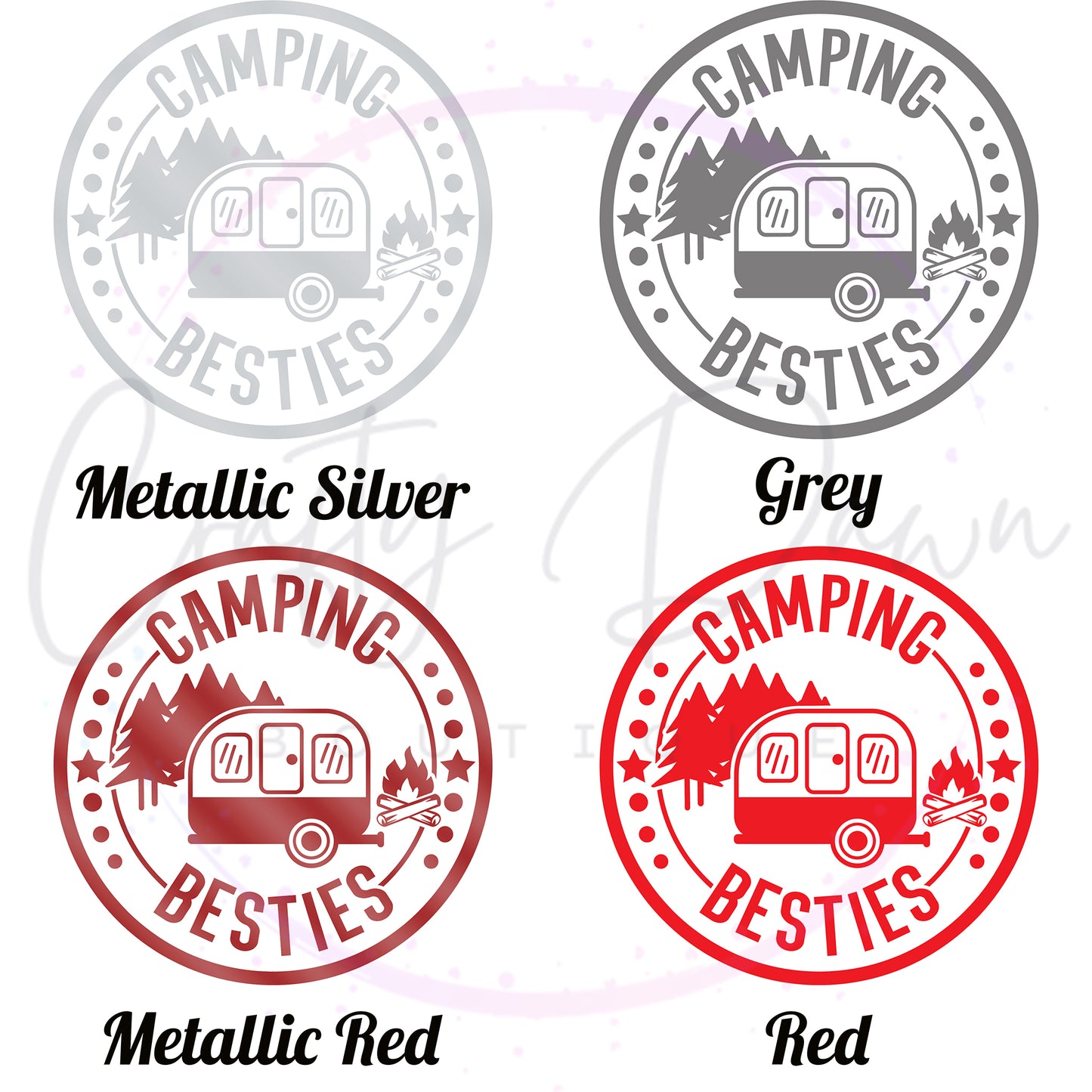 Camping Besties Decal