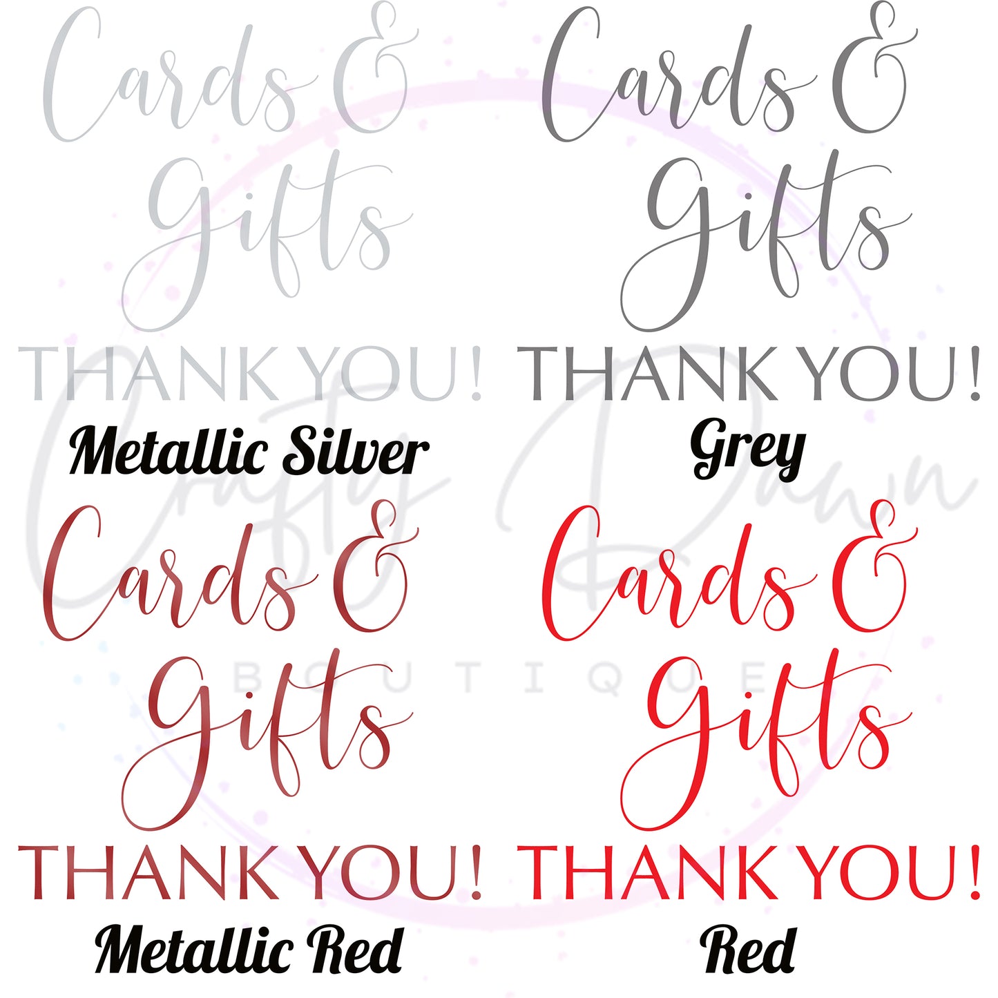 Cards And Gifts Acrylic Sign