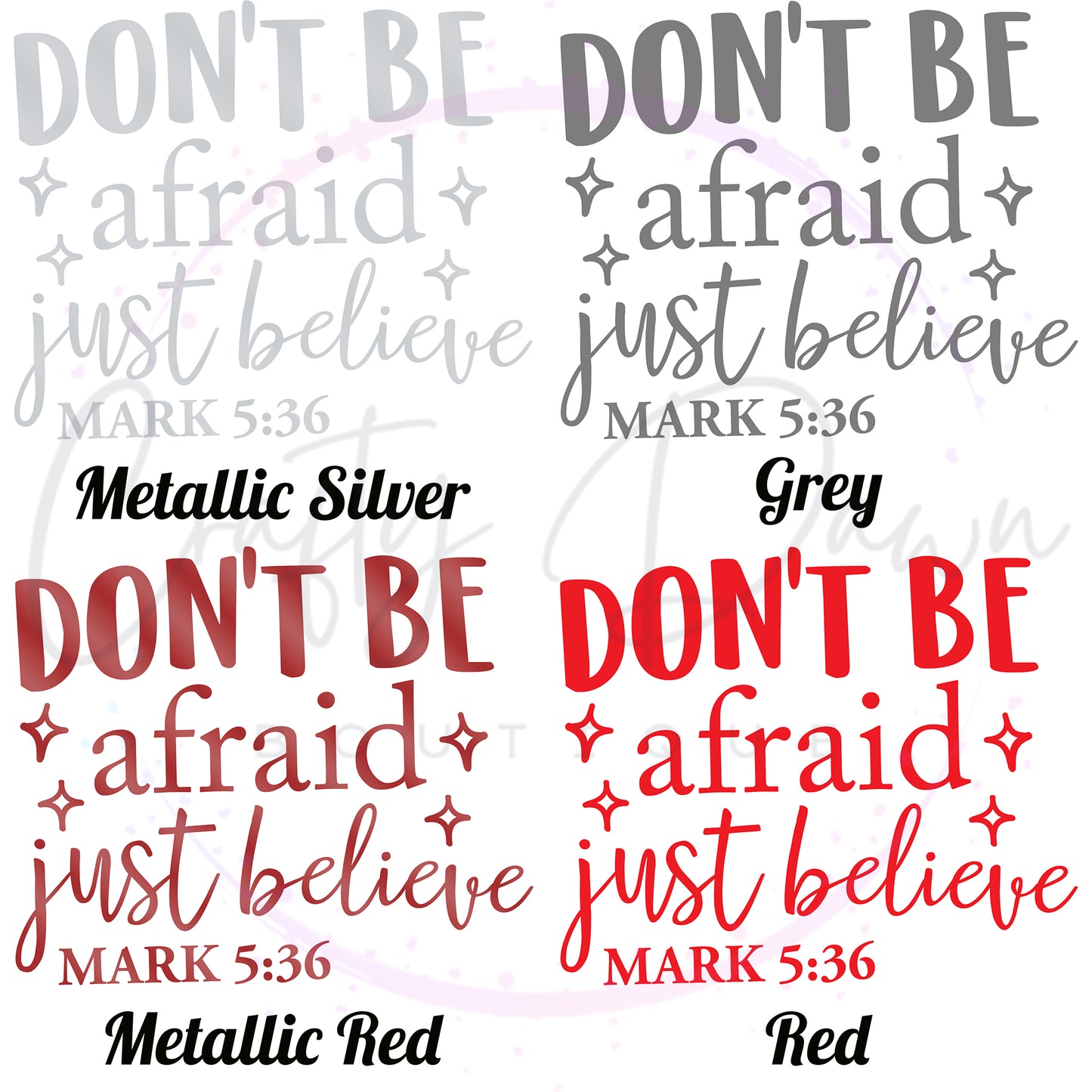 Don't Be Afraid Decal