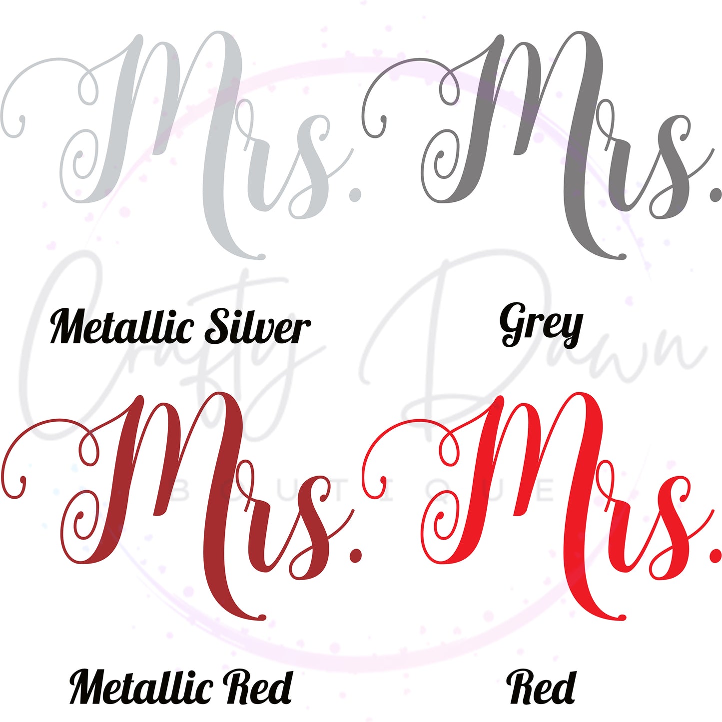 Mrs. Acrylic Sign