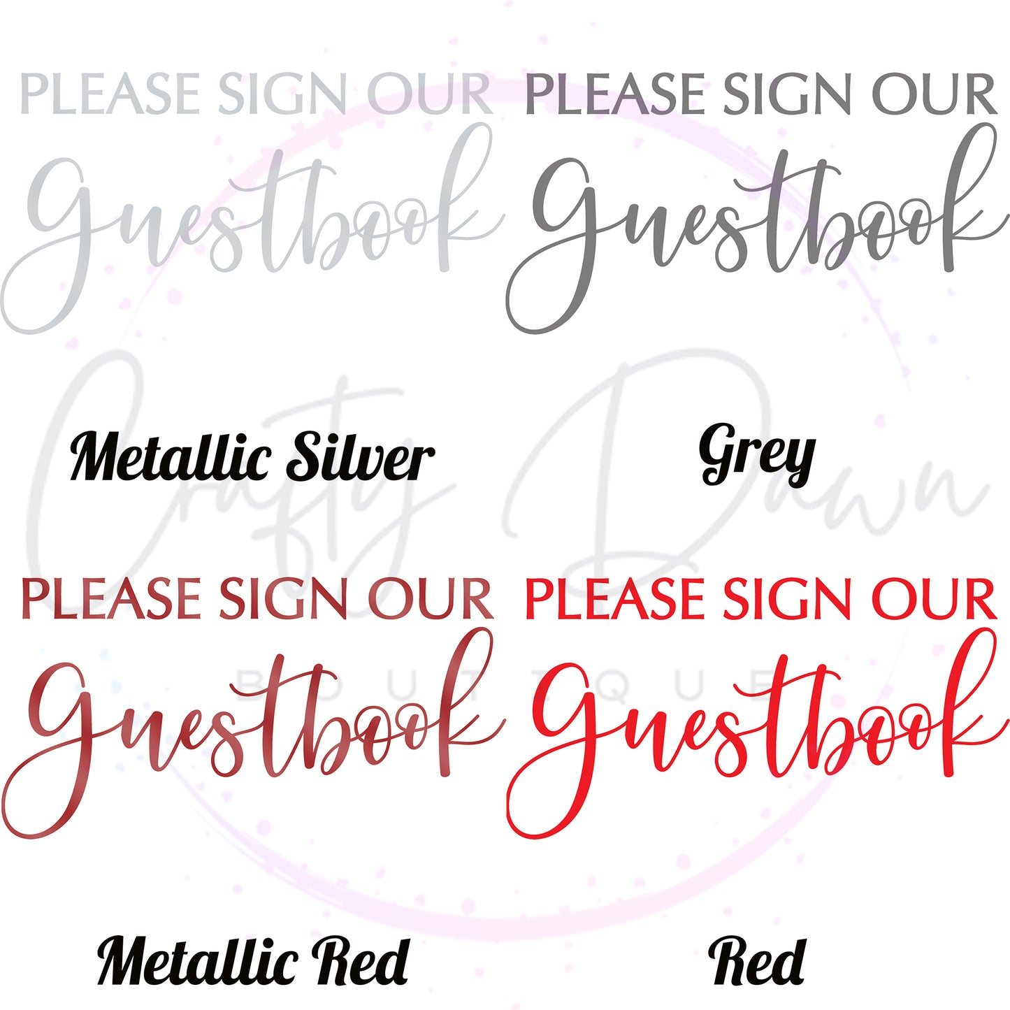 Please Sign Our Guestbook 2 Acrylic Sign