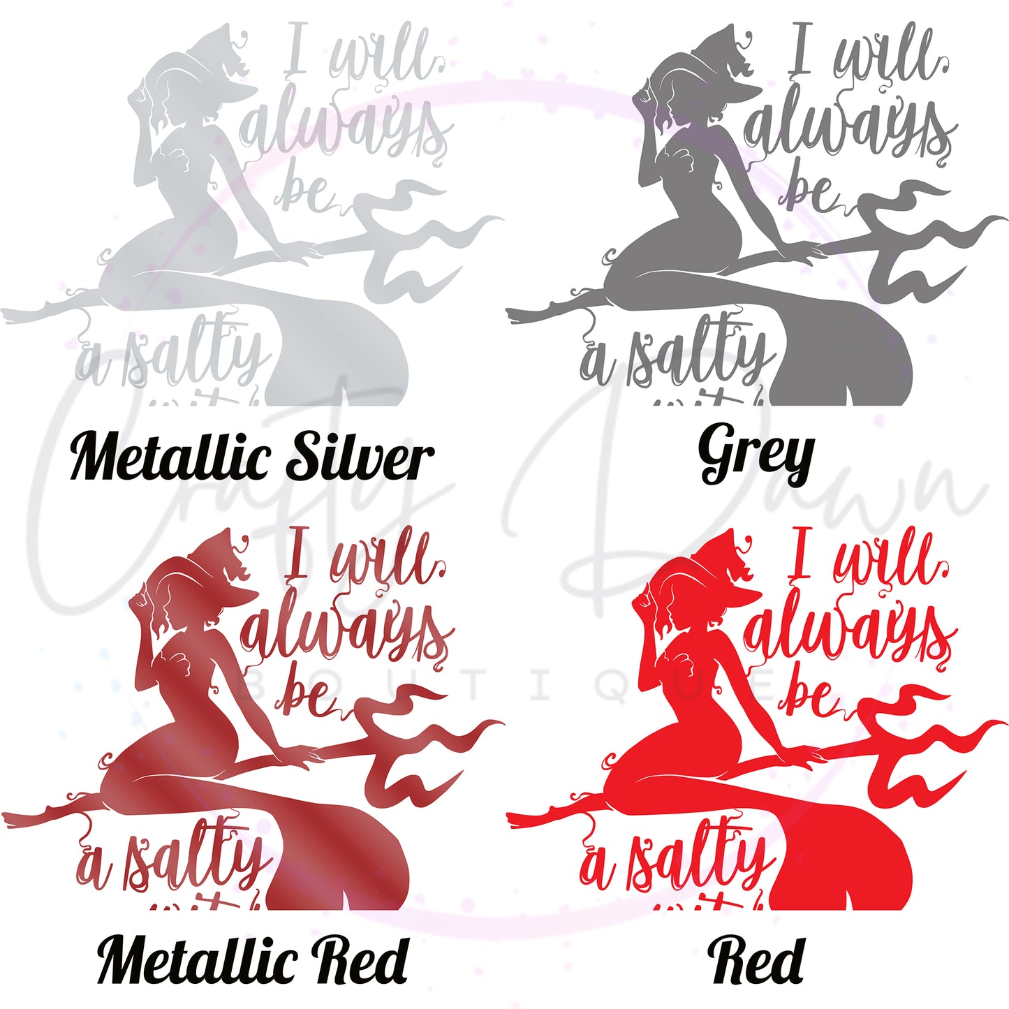 Salty Witch Decal