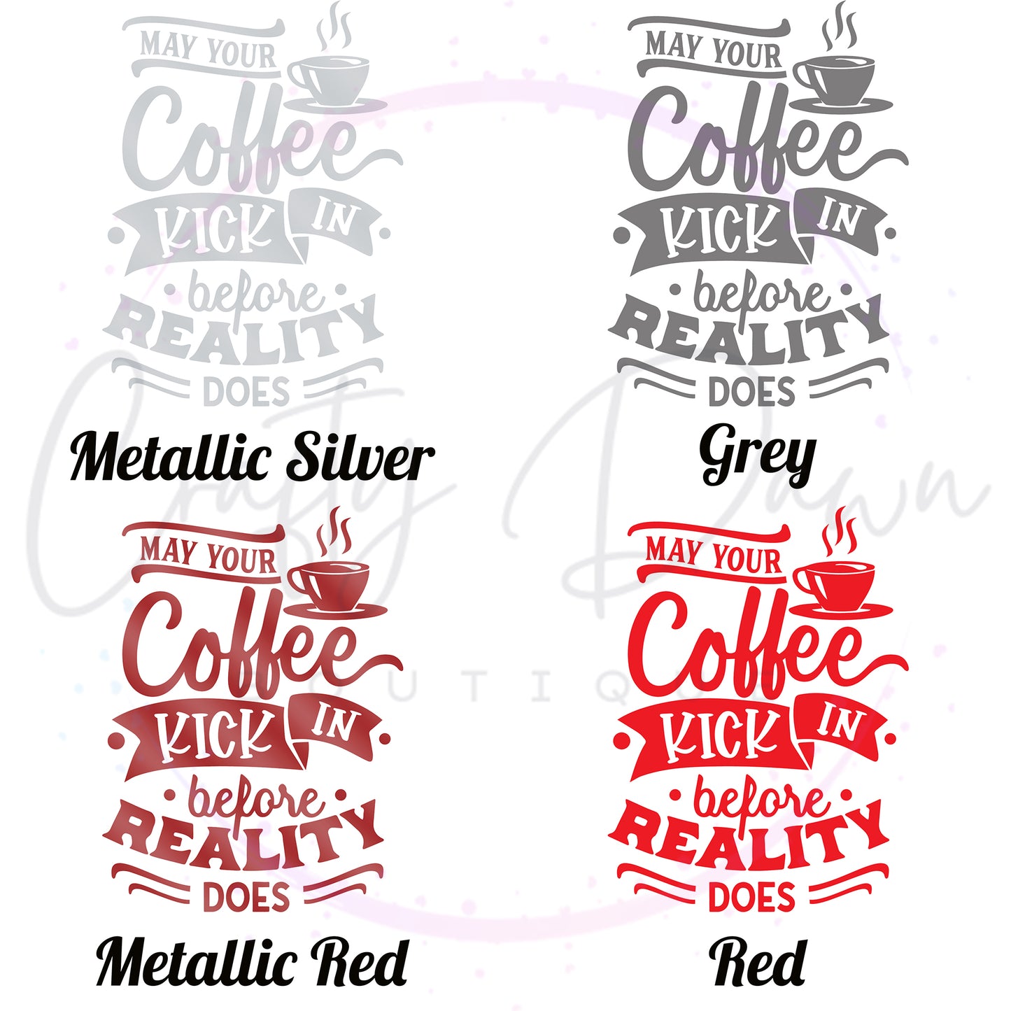 Coffee Before Reality Decal
