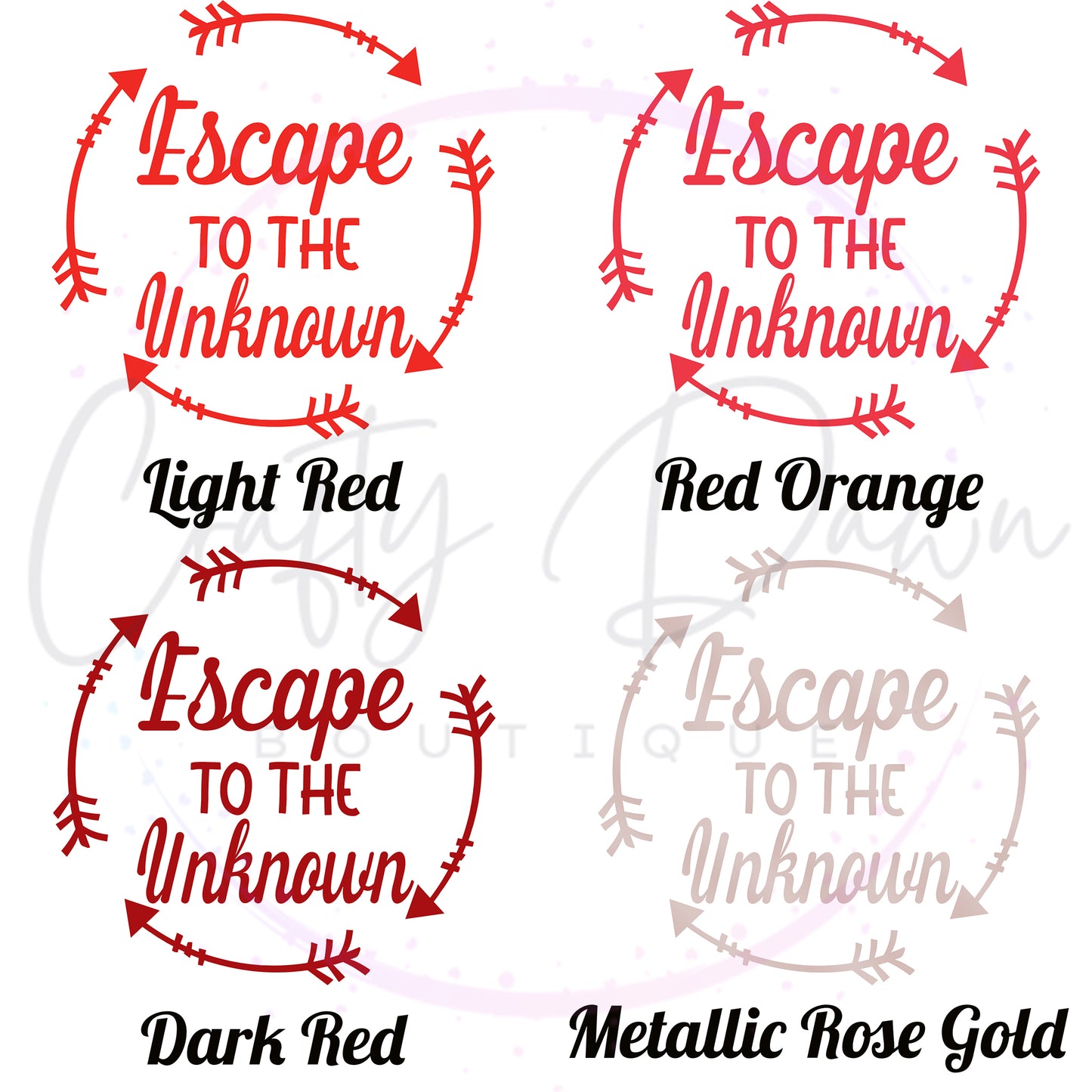 Escape To The Unknown Decal