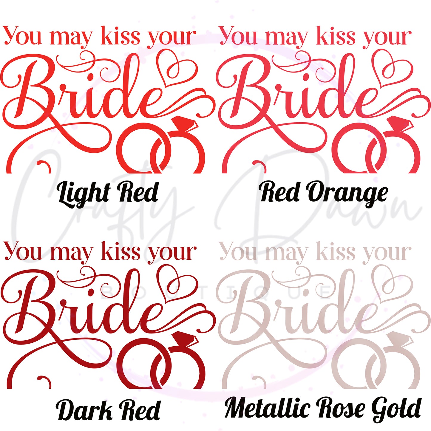 You May Kiss Your Bride Acrylic Sign