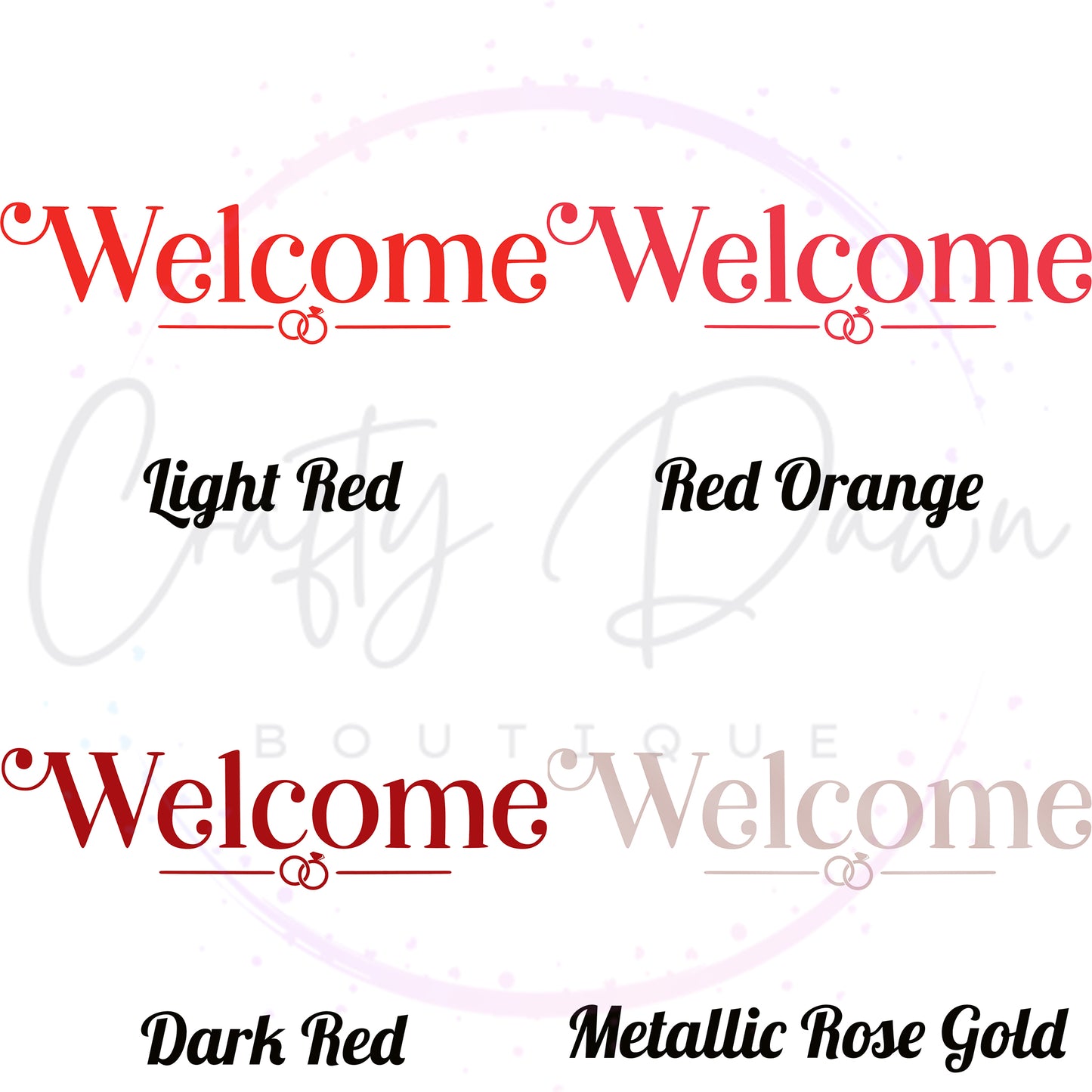 Welcome Acrylic Sign