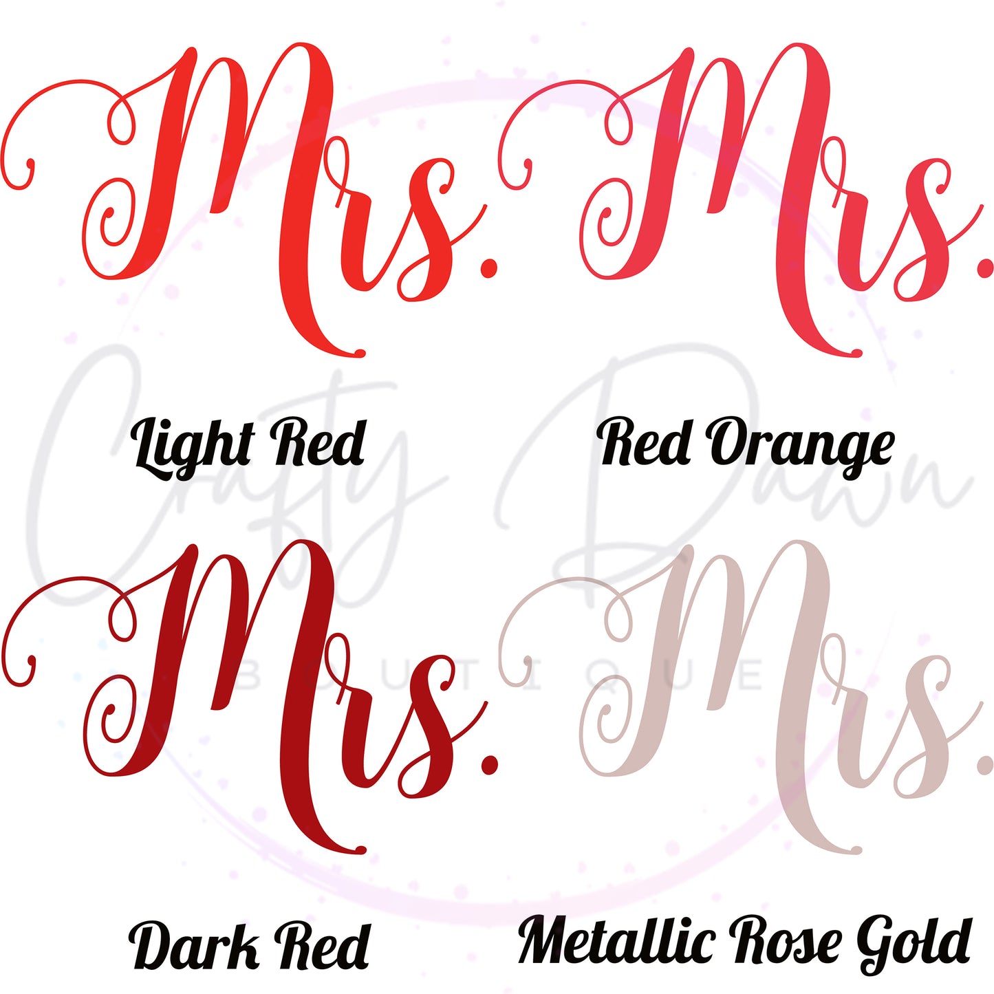Mrs. Acrylic Sign