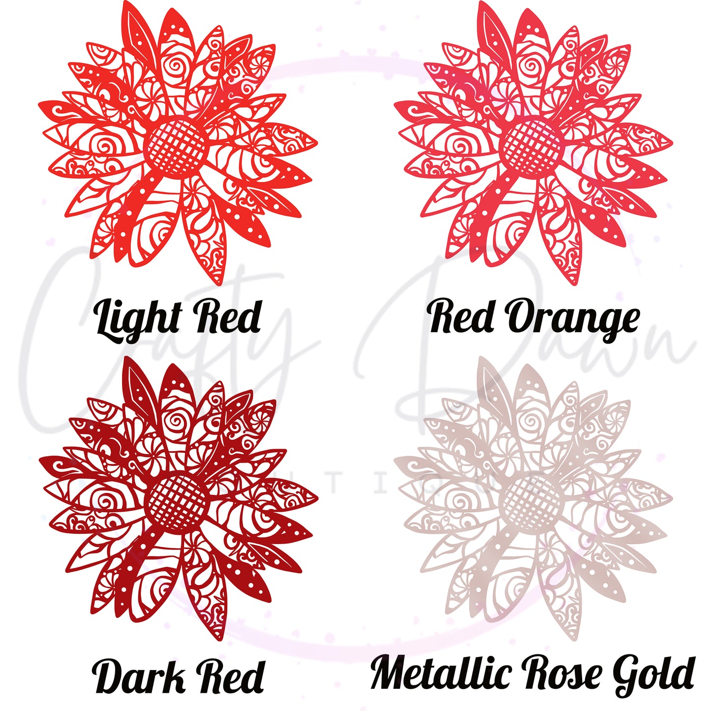 Daisy Mandala Decal