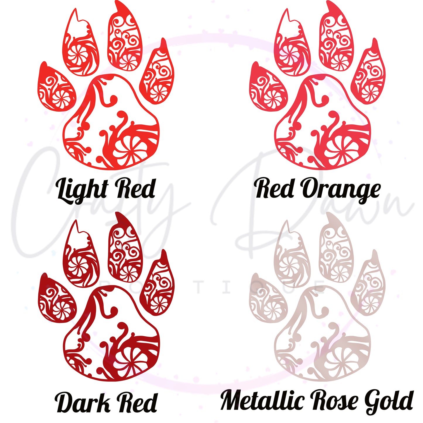 Paw Mandala Decal