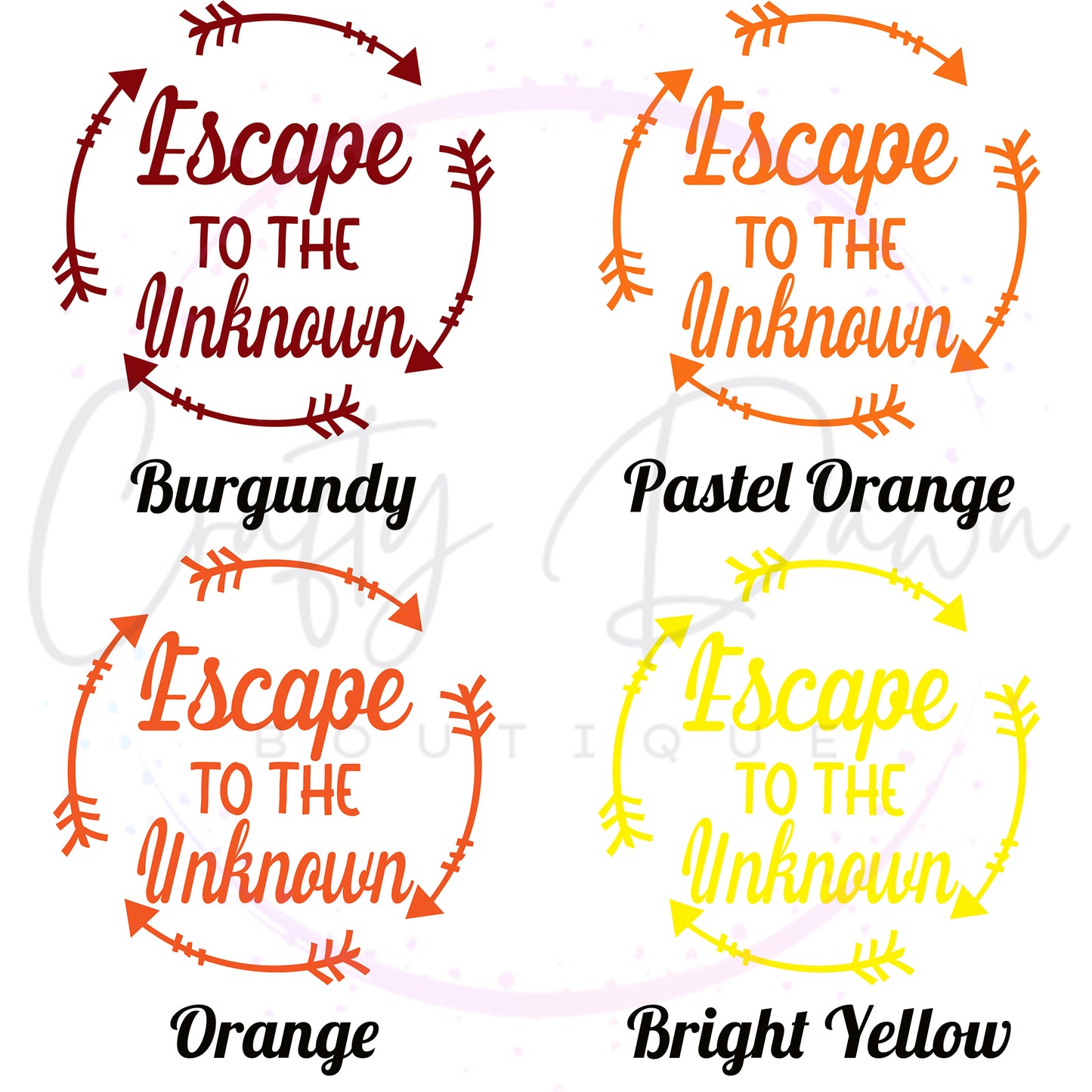 Escape To The Unknown Decal