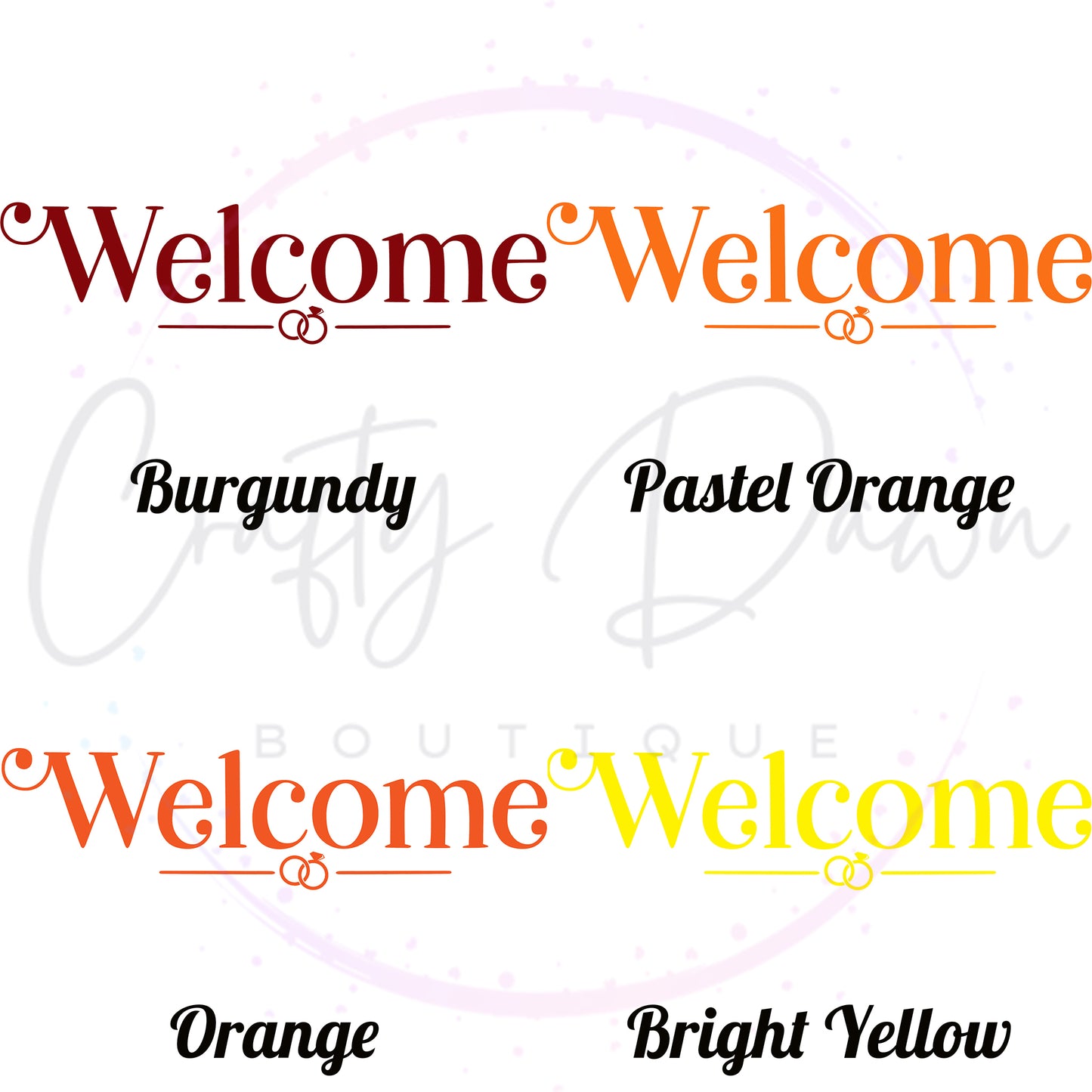 Welcome Acrylic Sign