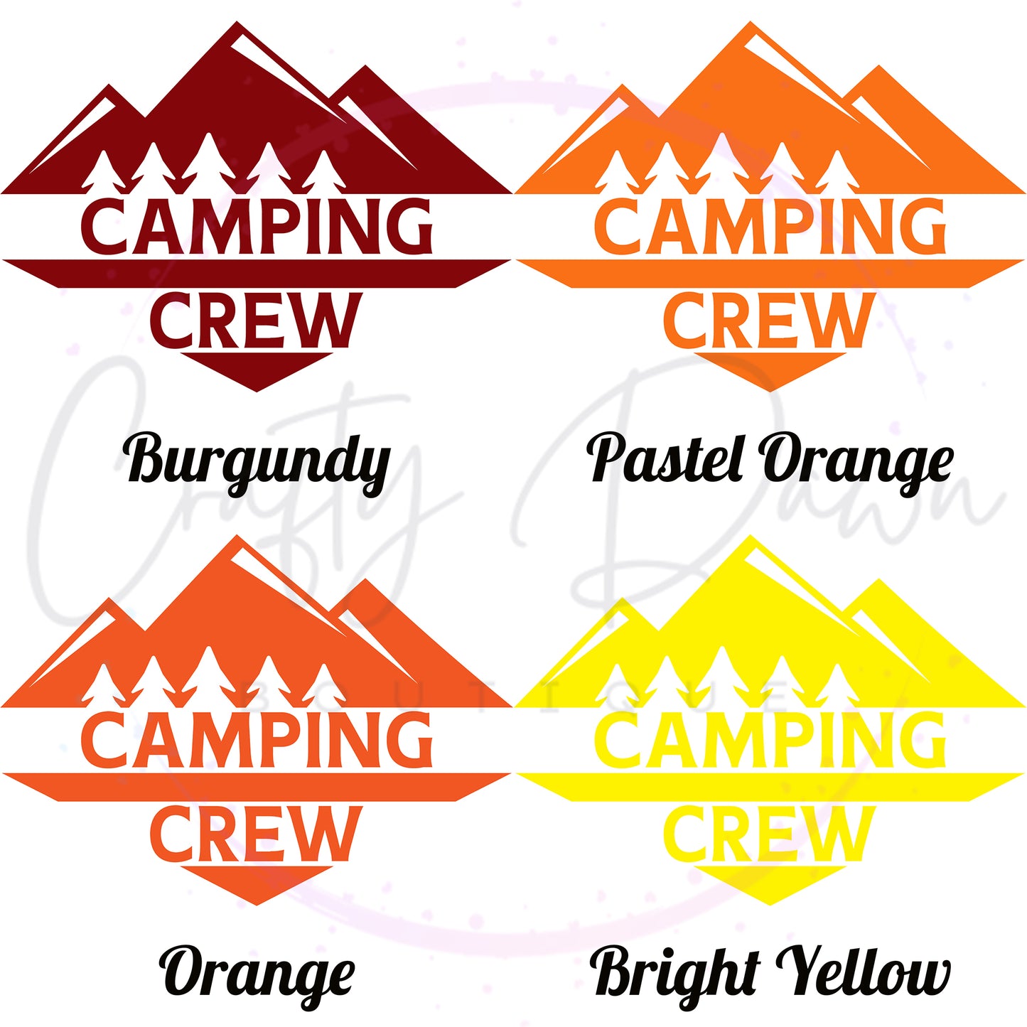 Camping Crew Decal