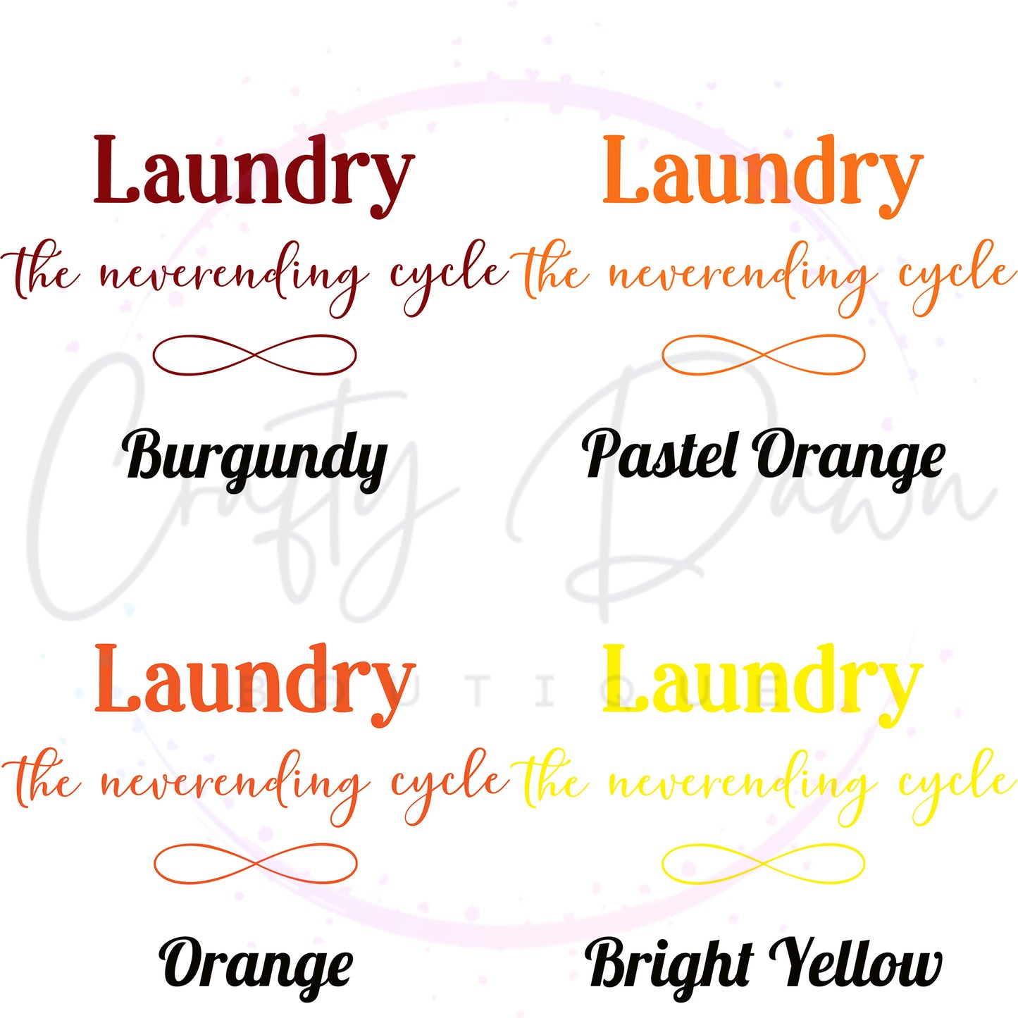 Laundry, The Neverending Cycle Decal