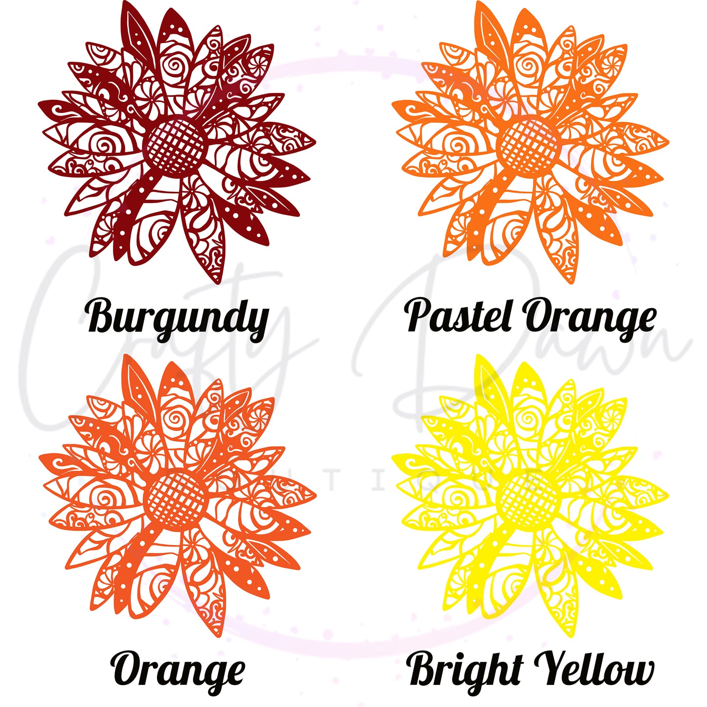 Daisy Mandala Decal