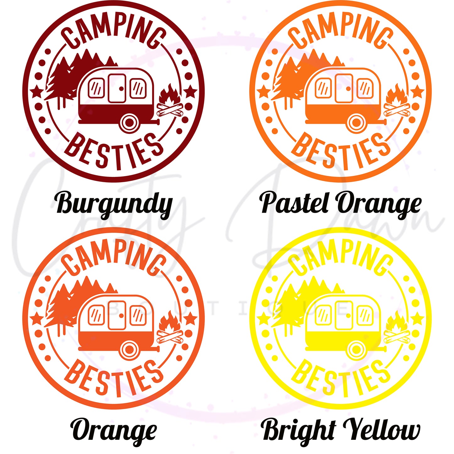 Camping Besties Decal